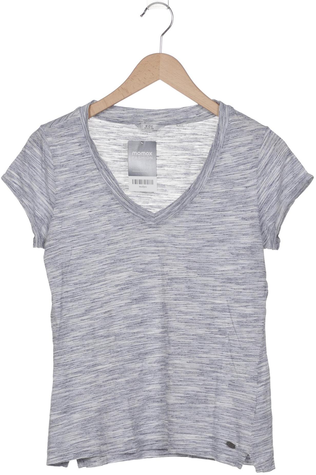 

edc by Esprit Damen T-Shirt, blau, Gr. 36