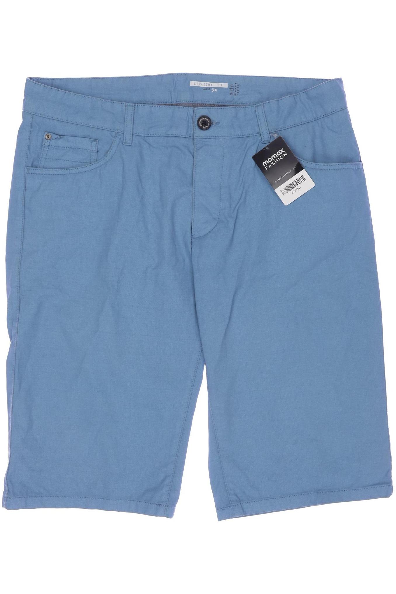 

edc by Esprit Herren Shorts, blau, Gr. 35