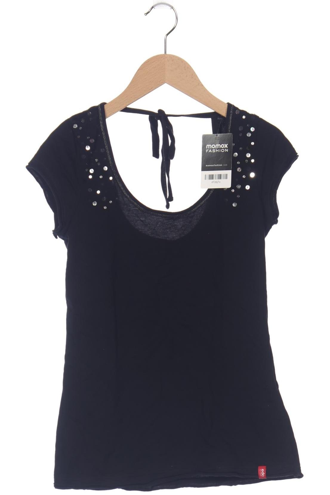 

edc by Esprit Damen T-Shirt, schwarz, Gr. 40