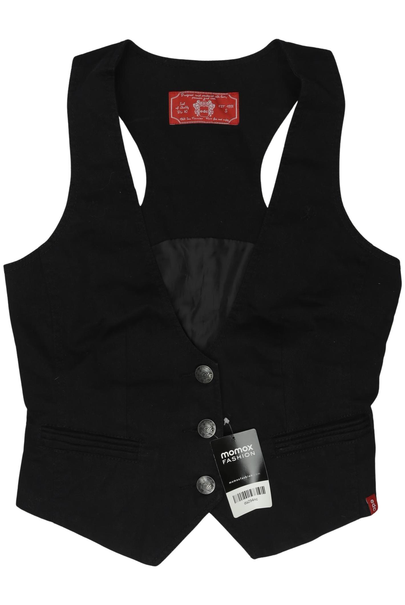 

edc by Esprit Damen Weste, schwarz, Gr. 36