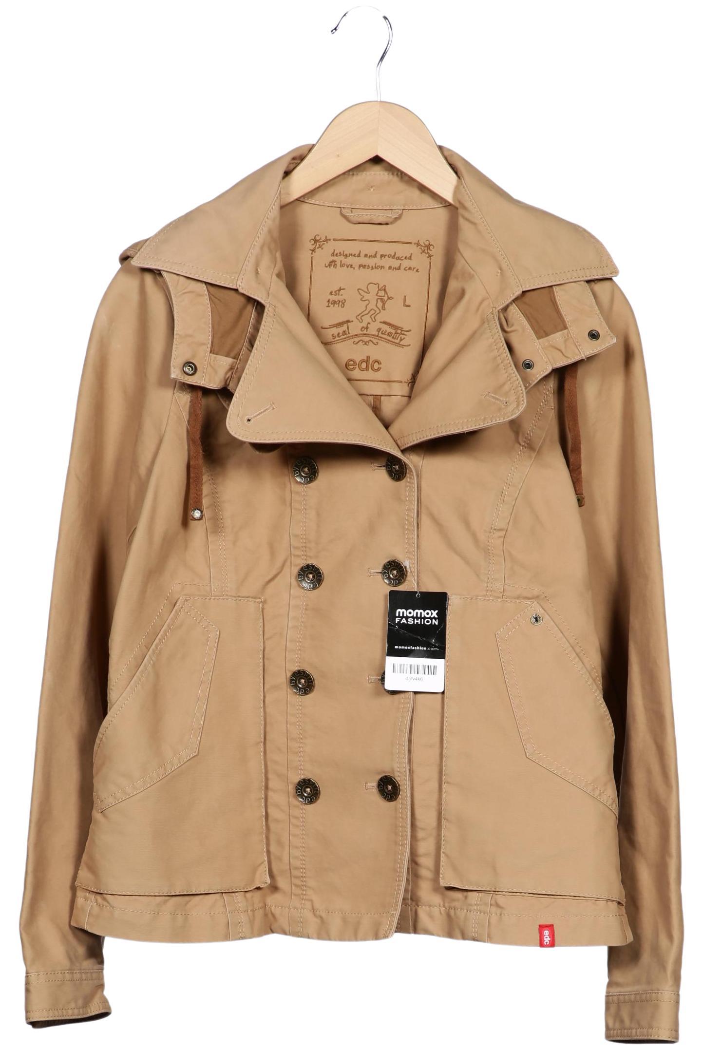 

edc by Esprit Damen Jacke, beige, Gr. 42