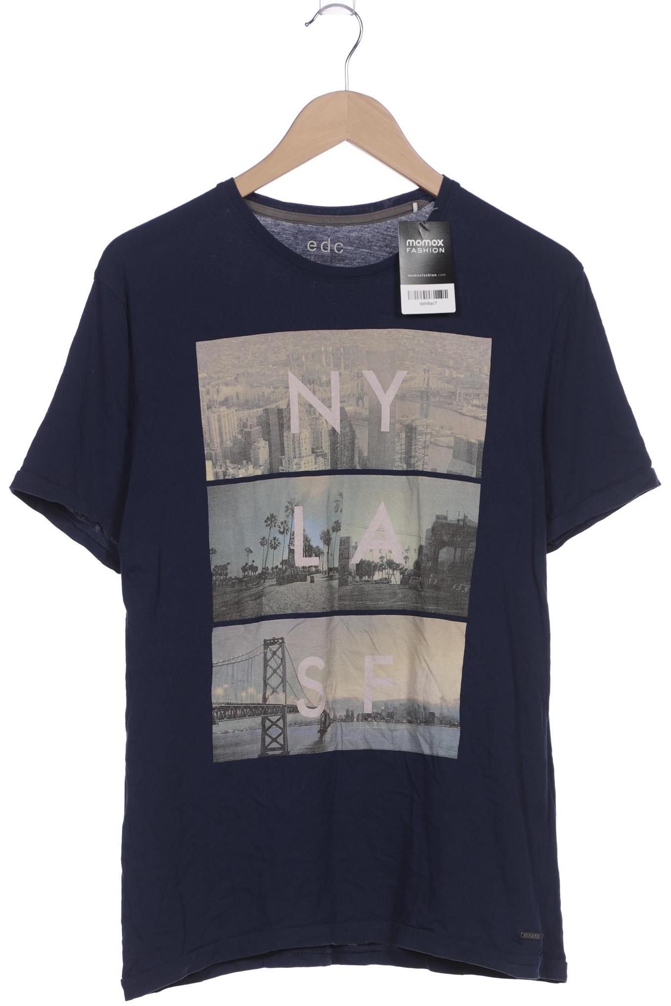 

edc by Esprit Herren T-Shirt, marineblau, Gr. 52