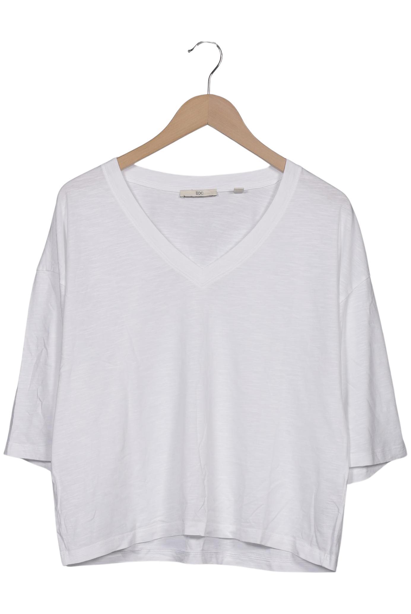 

edc by Esprit Damen T-Shirt, weiß, Gr. 42