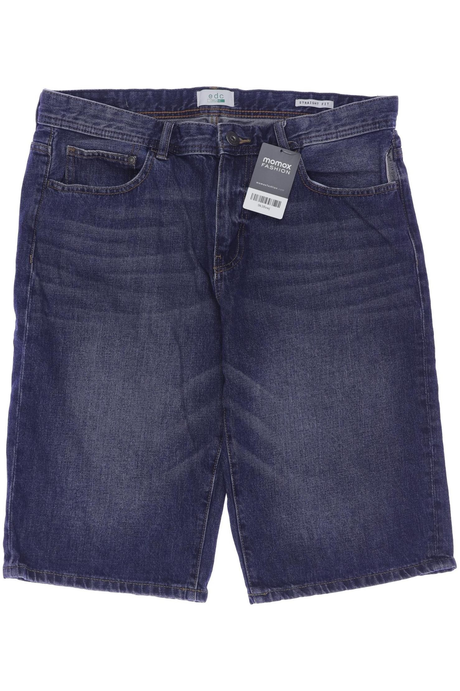 

edc by Esprit Herren Shorts, blau, Gr. 34