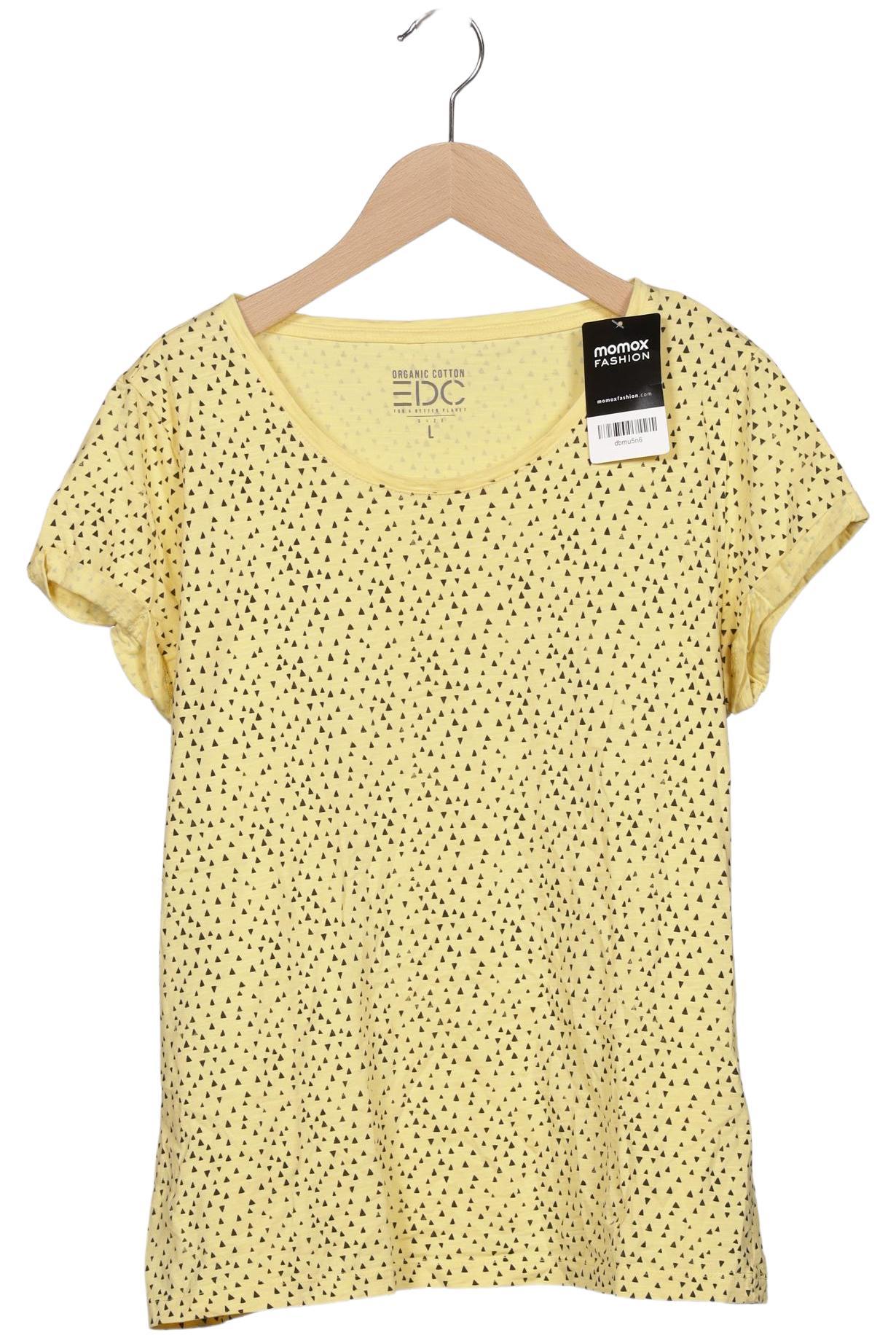 

edc by Esprit Damen T-Shirt, gelb, Gr. 42