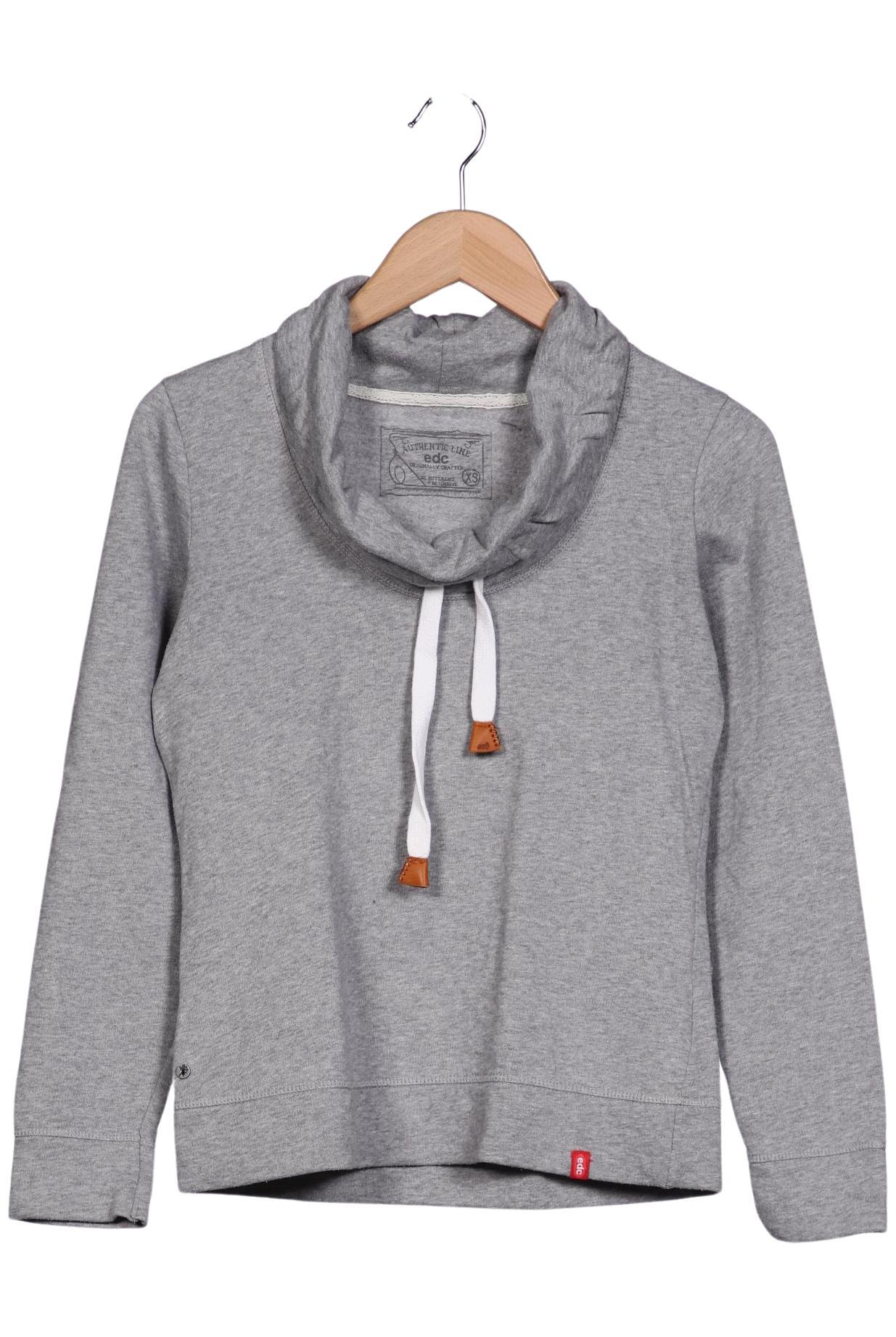 

edc by Esprit Damen Sweatshirt, grau, Gr. 34