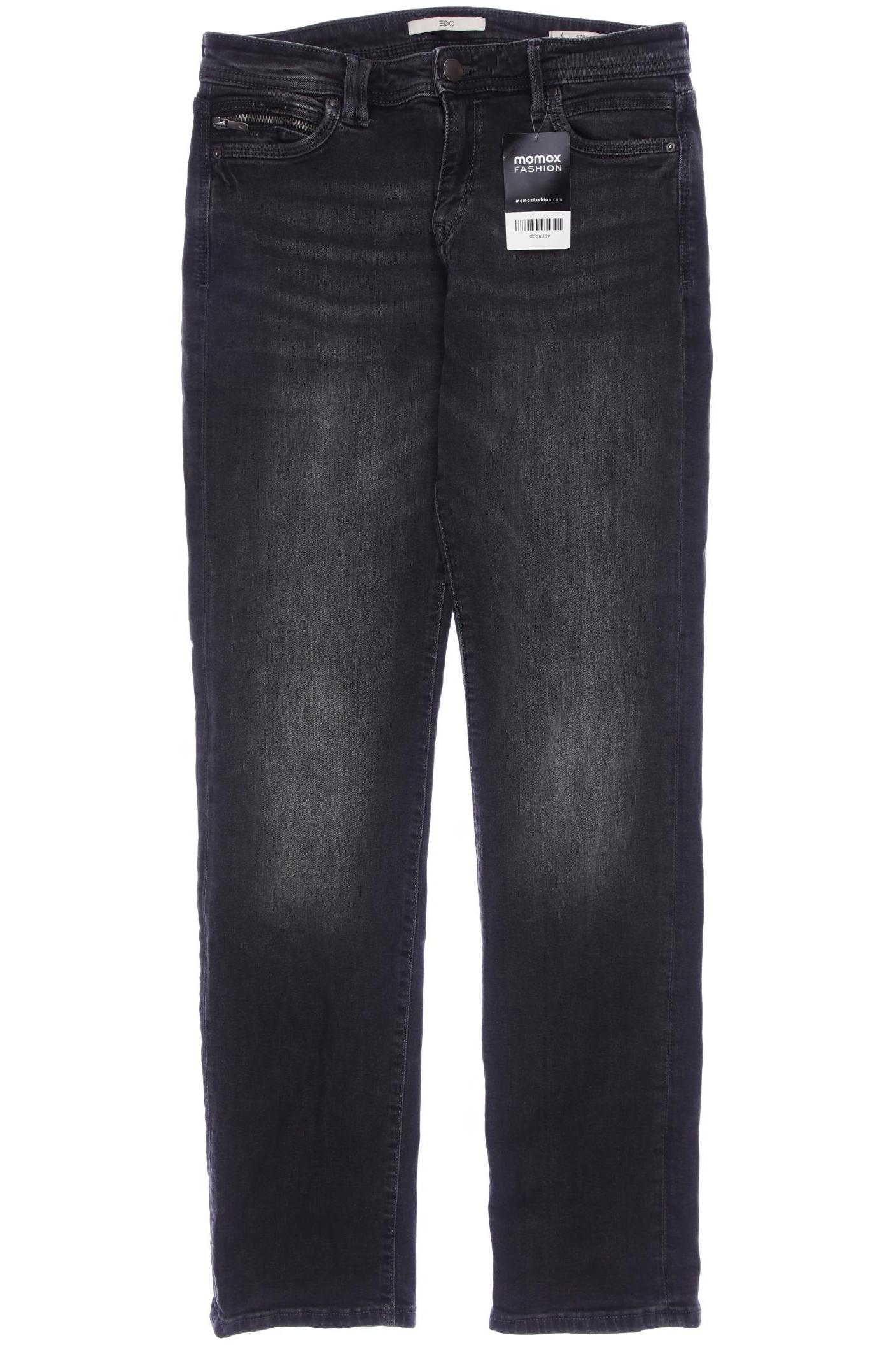 

edc by Esprit Damen Jeans, schwarz, Gr. 27