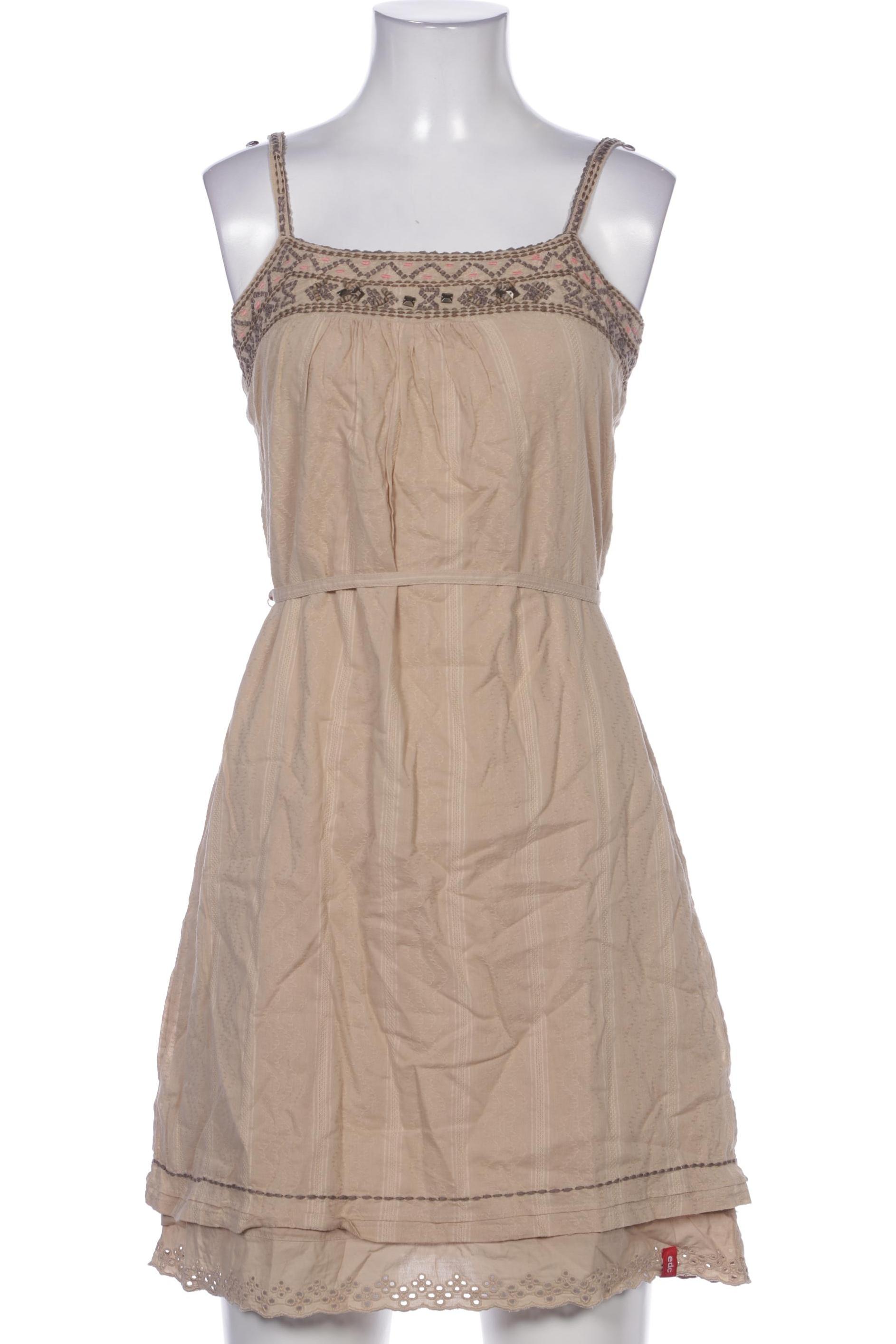

edc by Esprit Damen Kleid, beige, Gr. 34