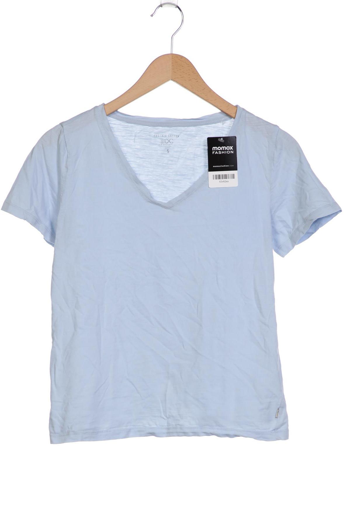 

edc by Esprit Damen T-Shirt, blau, Gr. 36