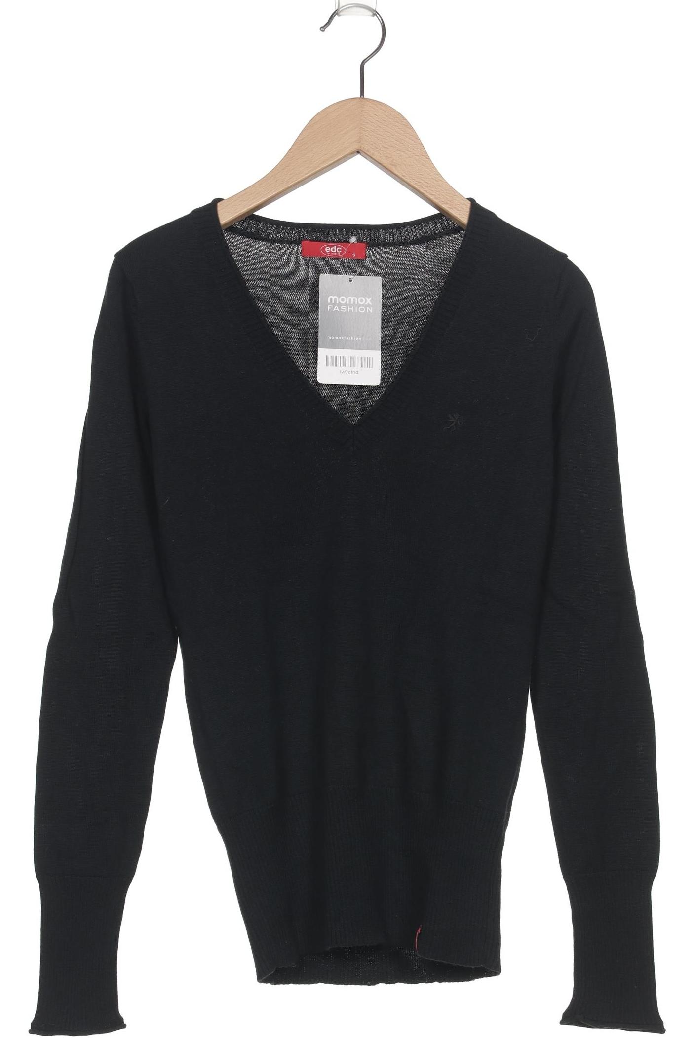 

edc by Esprit Damen Pullover, schwarz, Gr. 36