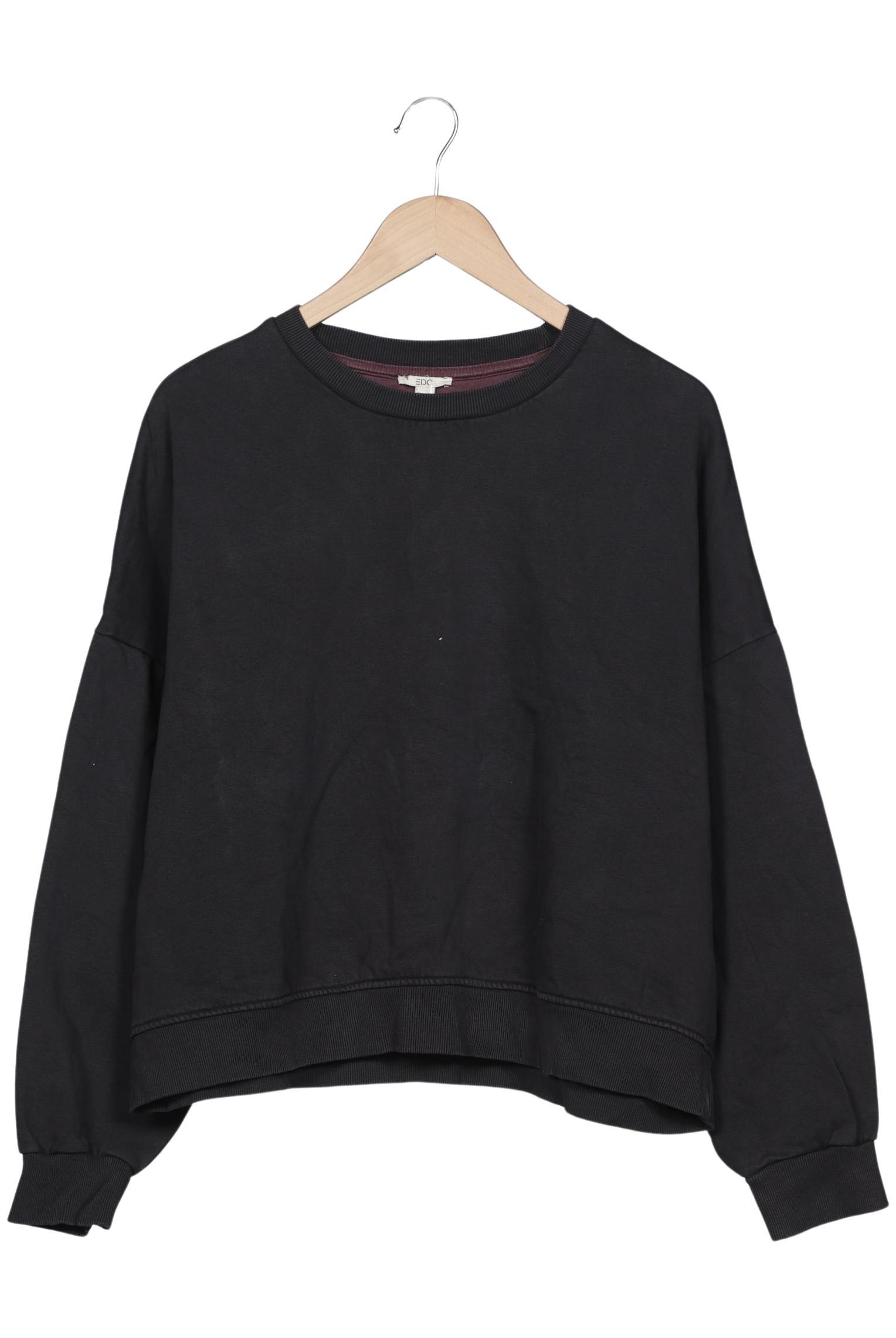 

edc by Esprit Damen Sweatshirt, schwarz, Gr. 44