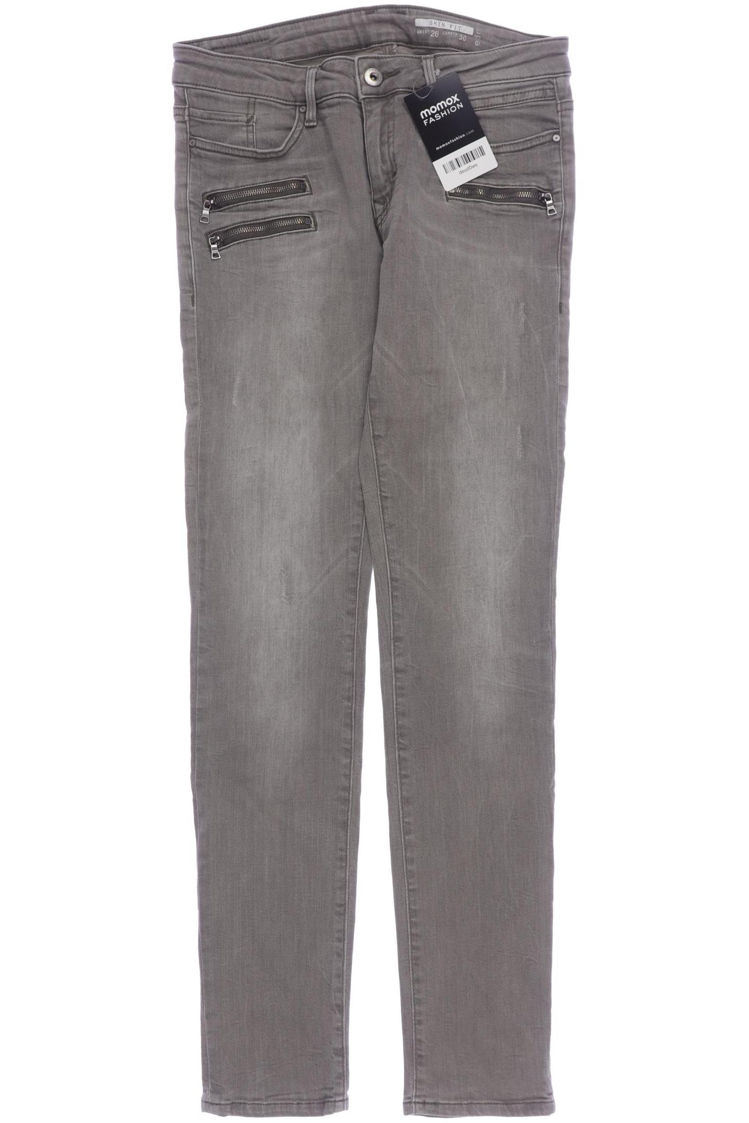 

edc by Esprit Damen Jeans, grau, Gr. 26