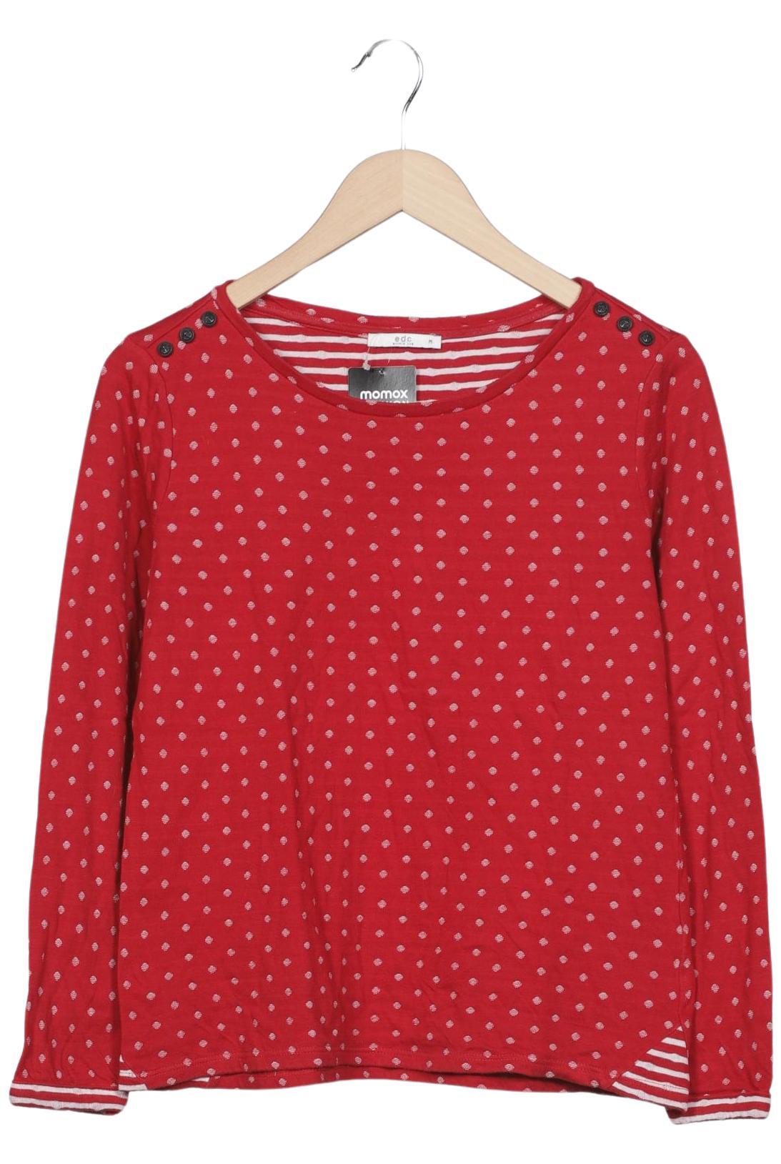 

edc by Esprit Damen Langarmshirt, rot, Gr. 38