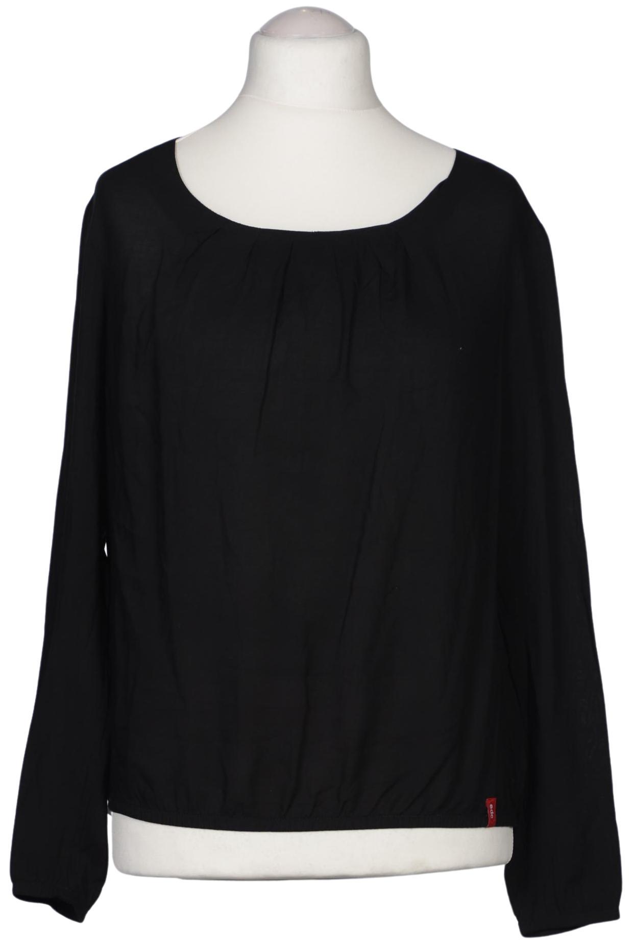 

edc by Esprit Damen Bluse, schwarz, Gr. 44