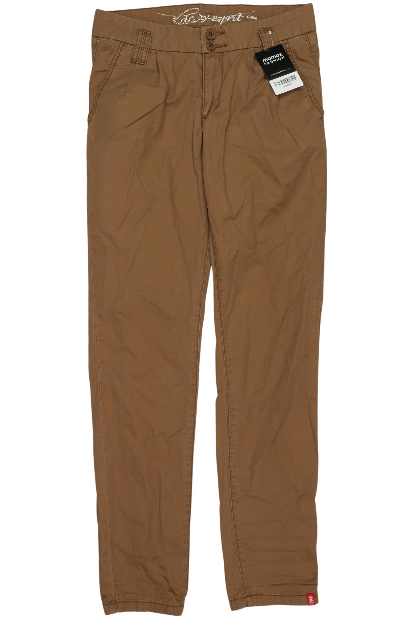 

edc by Esprit Damen Stoffhose, braun, Gr. 32
