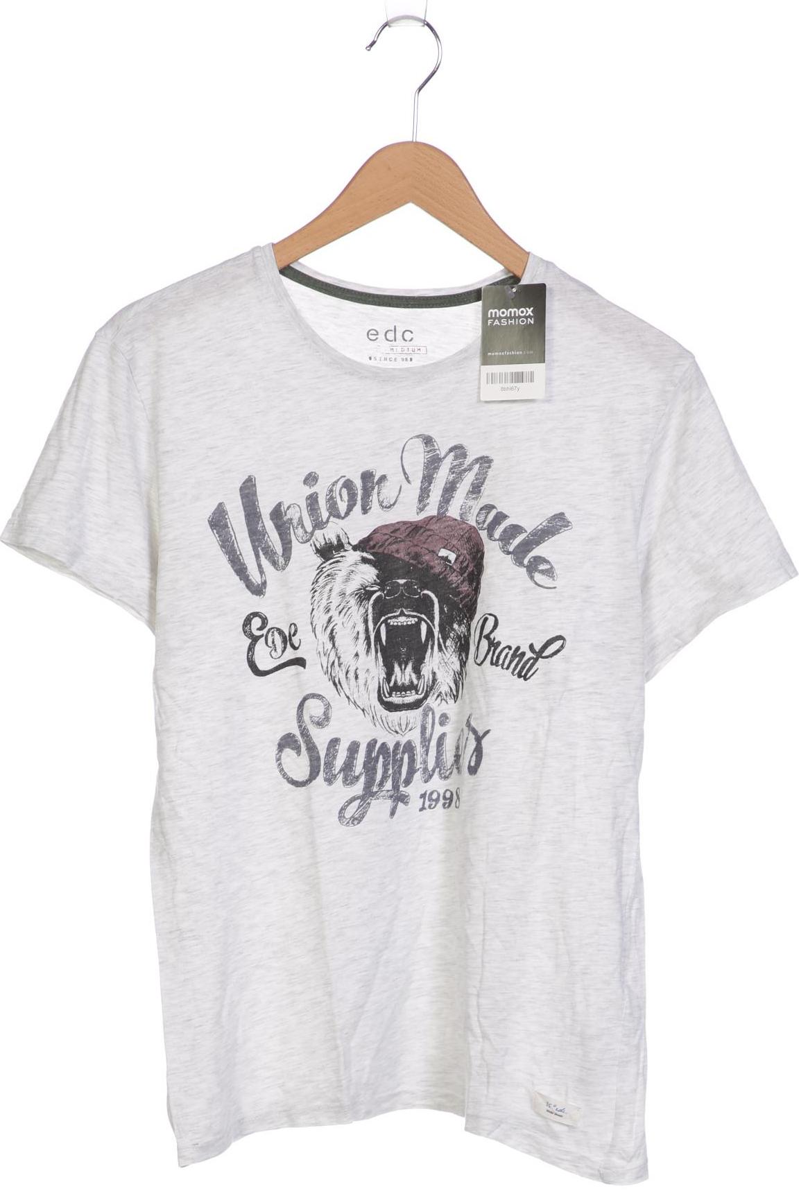 

edc by Esprit Herren T-Shirt, grau, Gr. 48