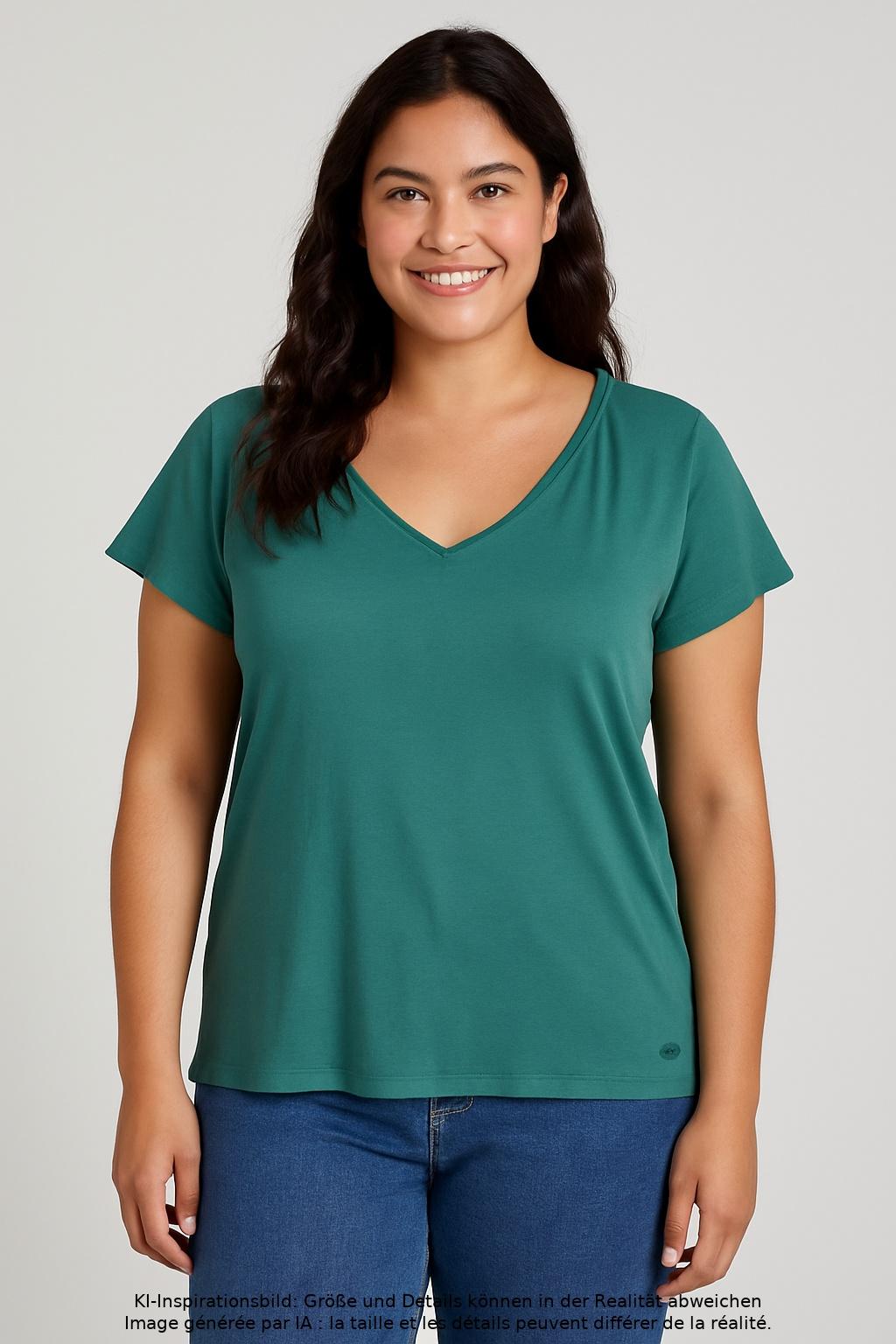 

edc by Esprit Damen T-Shirt, türkis, Gr. 42