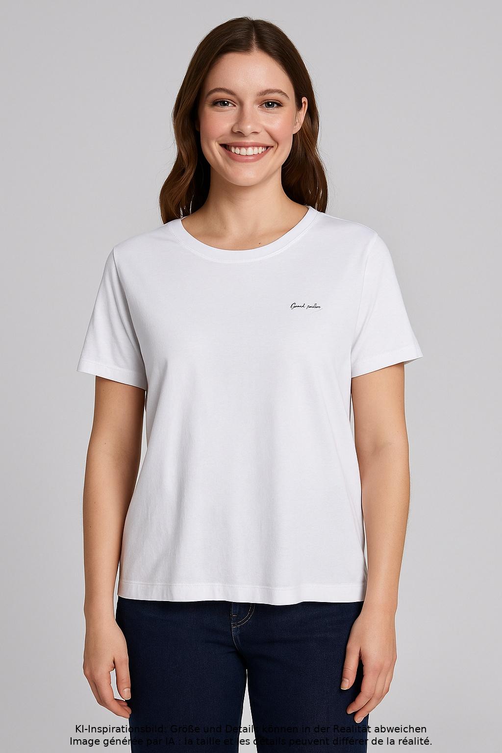 

edc by Esprit Damen T-Shirt, weiß, Gr. 44