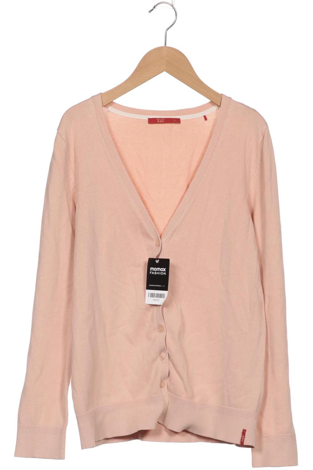 

edc by Esprit Damen Strickjacke, beige, Gr. 42