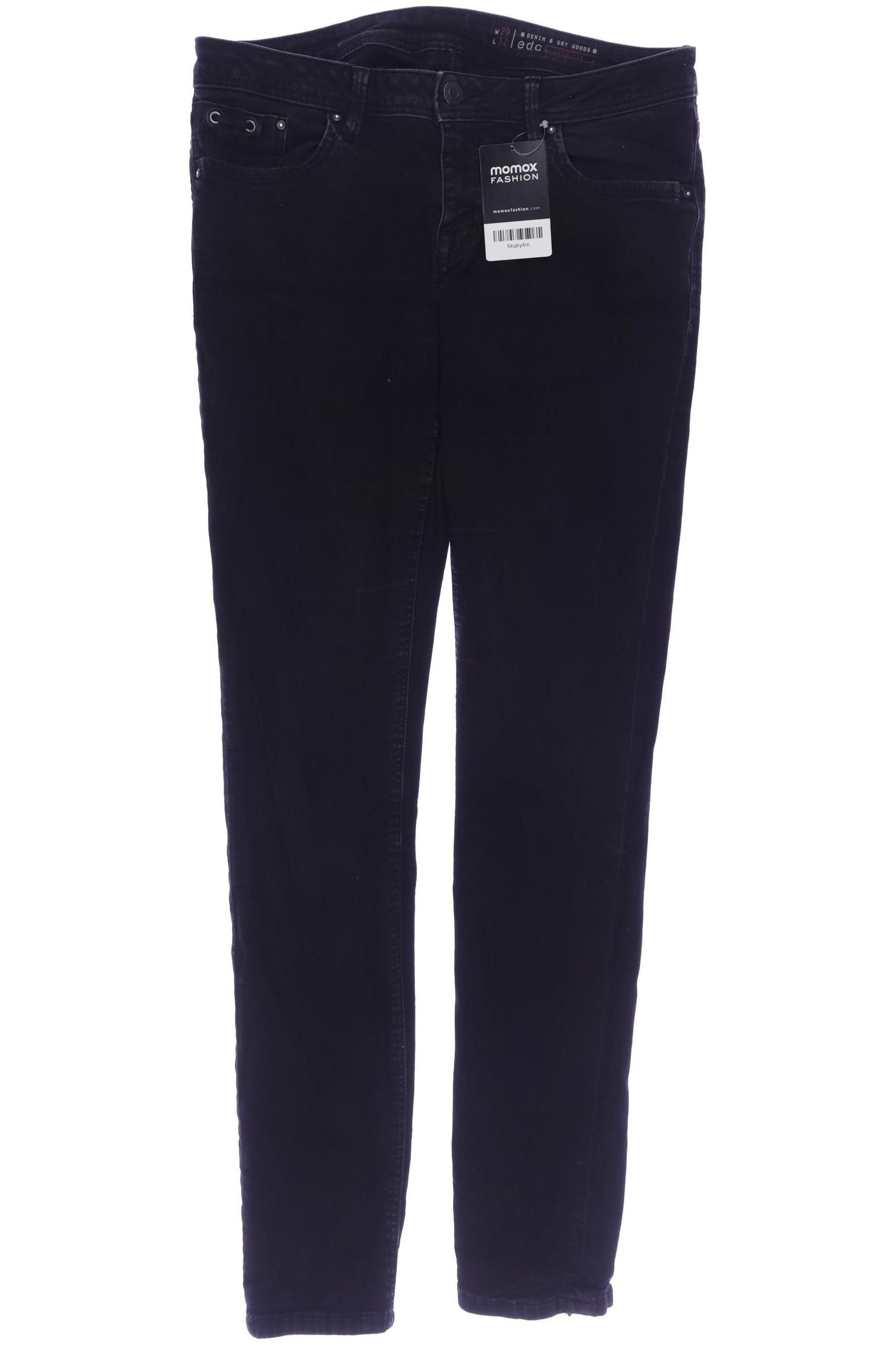 

edc by Esprit Damen Jeans, schwarz, Gr. 29