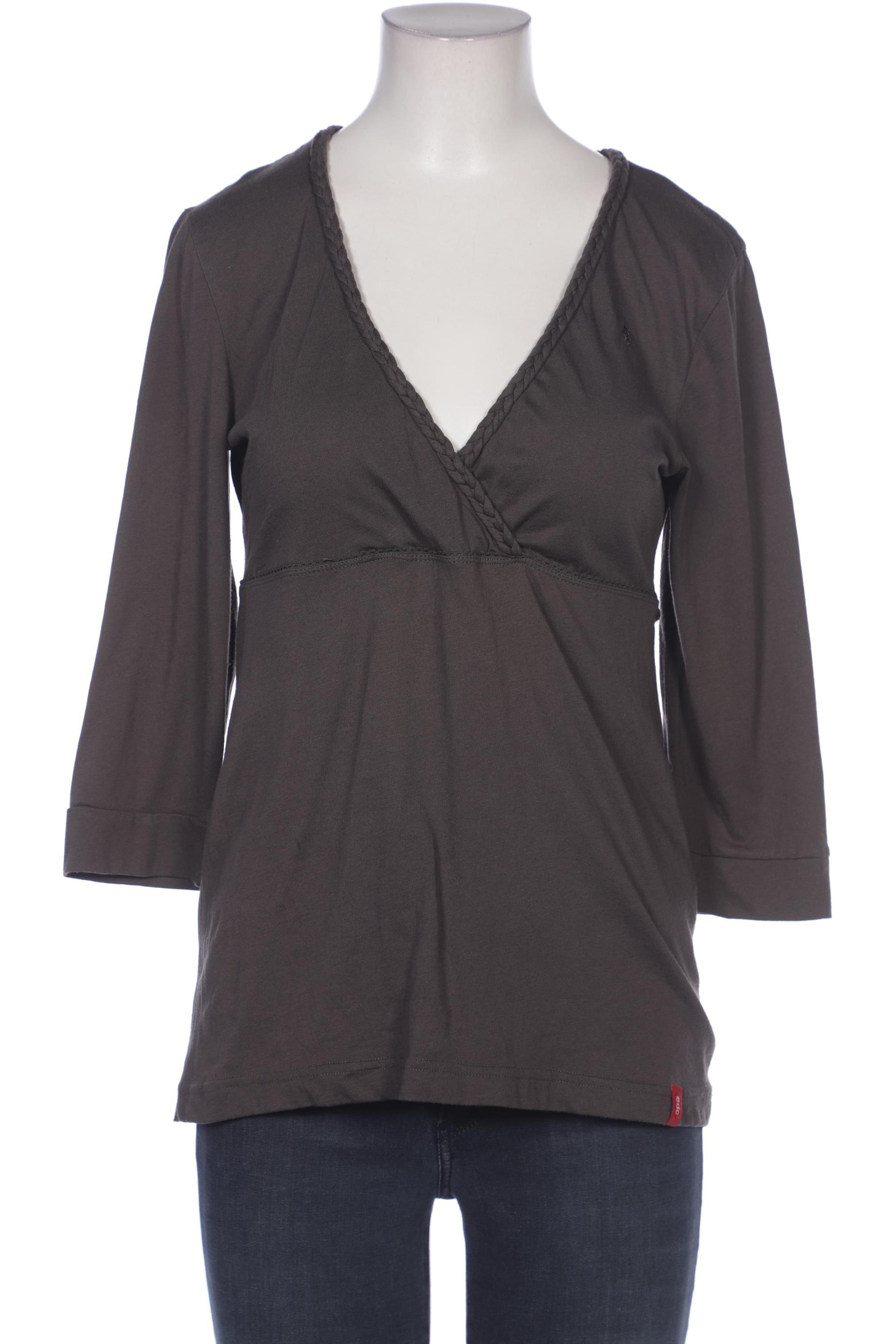 

edc by Esprit Damen Langarmshirt, grün, Gr. 38