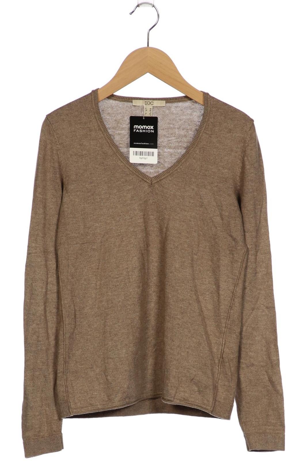 

edc by Esprit Damen Pullover, braun, Gr. 34