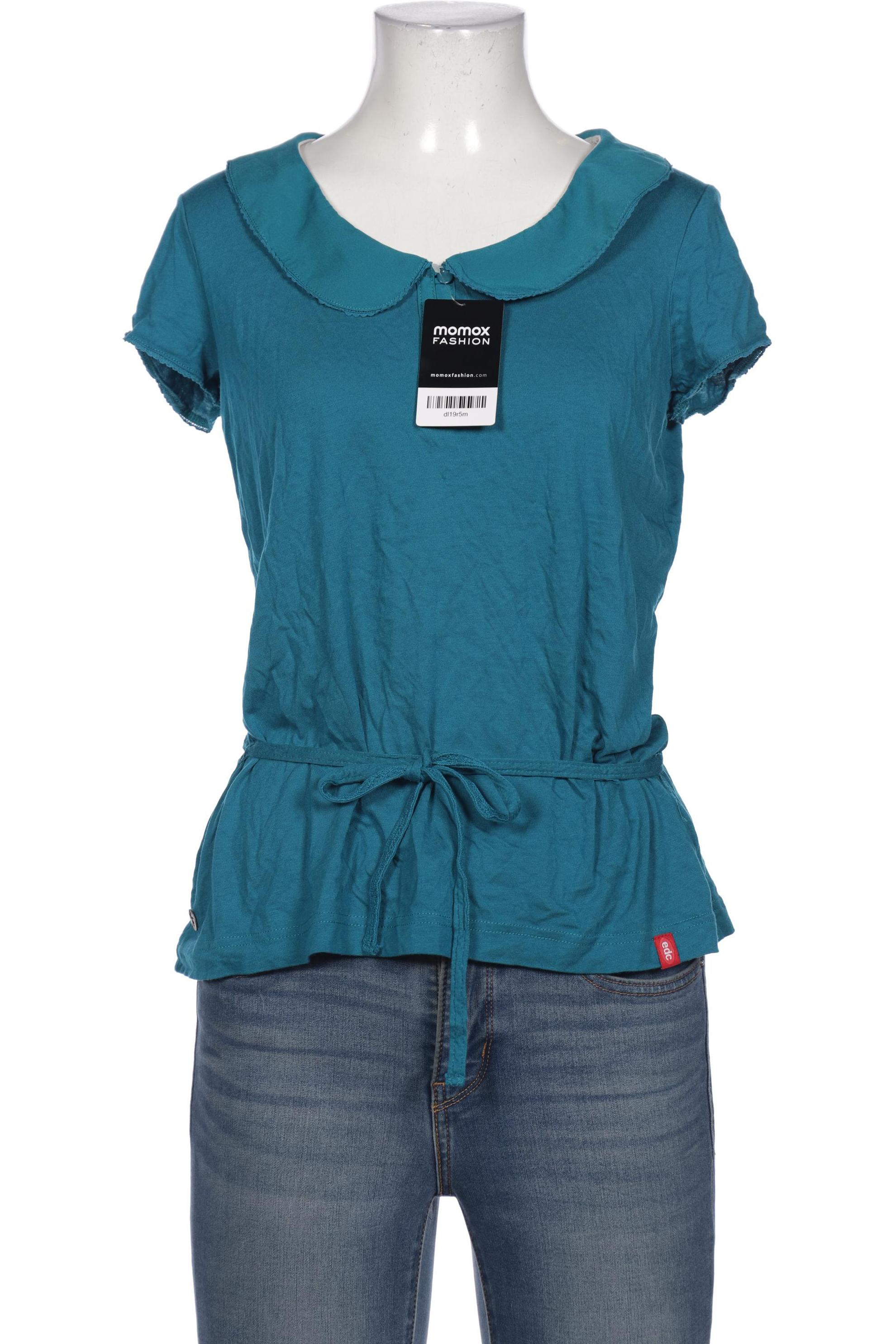 

edc by Esprit Damen Bluse, türkis, Gr. 36
