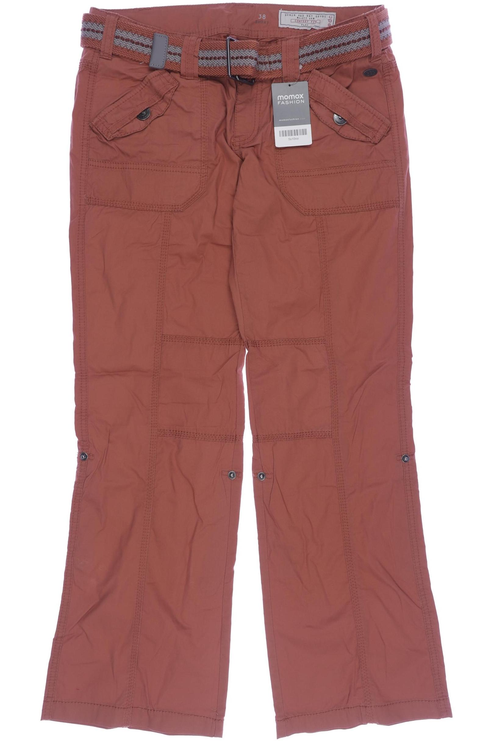 

edc by Esprit Damen Stoffhose, braun, Gr. 38