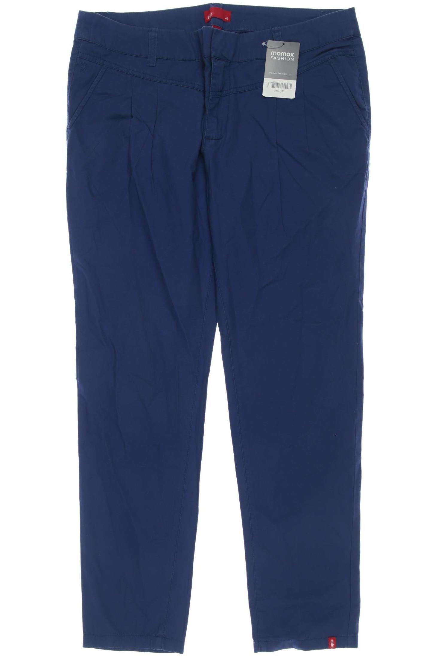 

edc by Esprit Damen Stoffhose, blau, Gr. 40