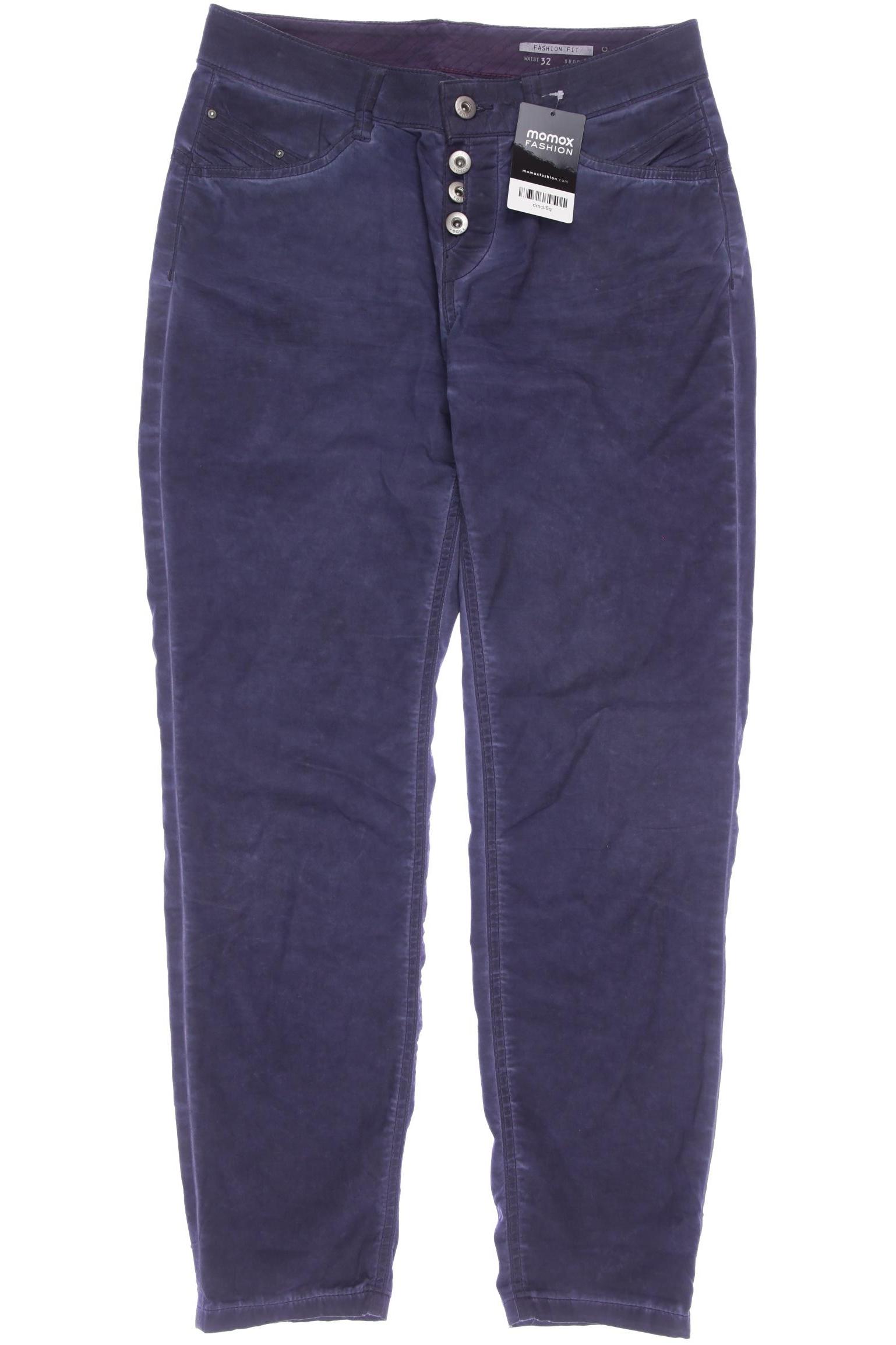 

edc by Esprit Damen Stoffhose, marineblau, Gr. 32