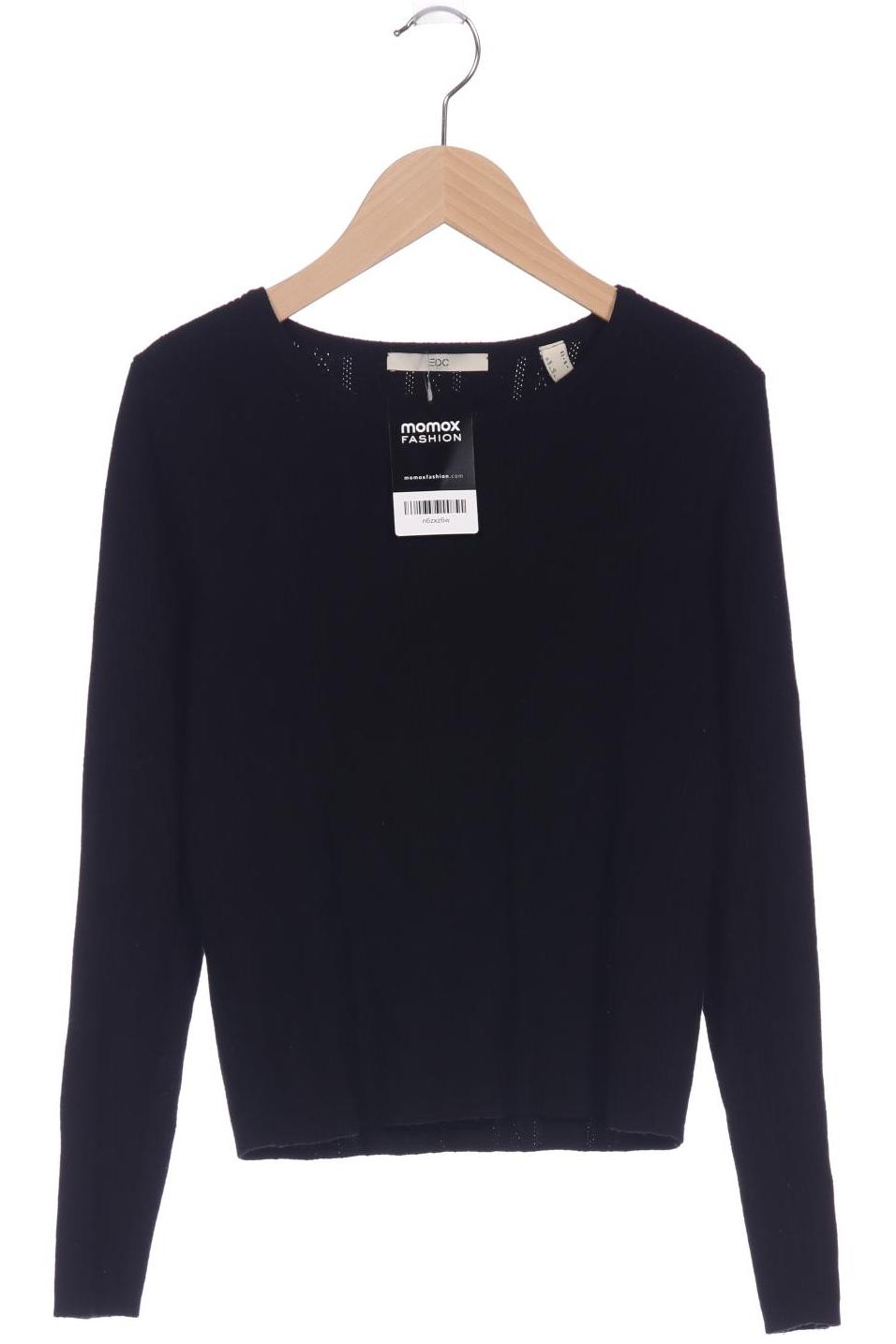 

edc by Esprit Damen Pullover, schwarz, Gr. 38