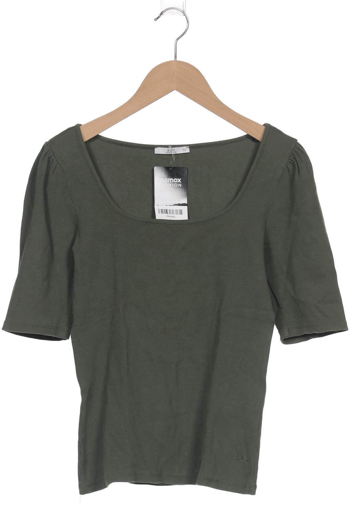 

edc by Esprit Damen T-Shirt, grün, Gr. 34