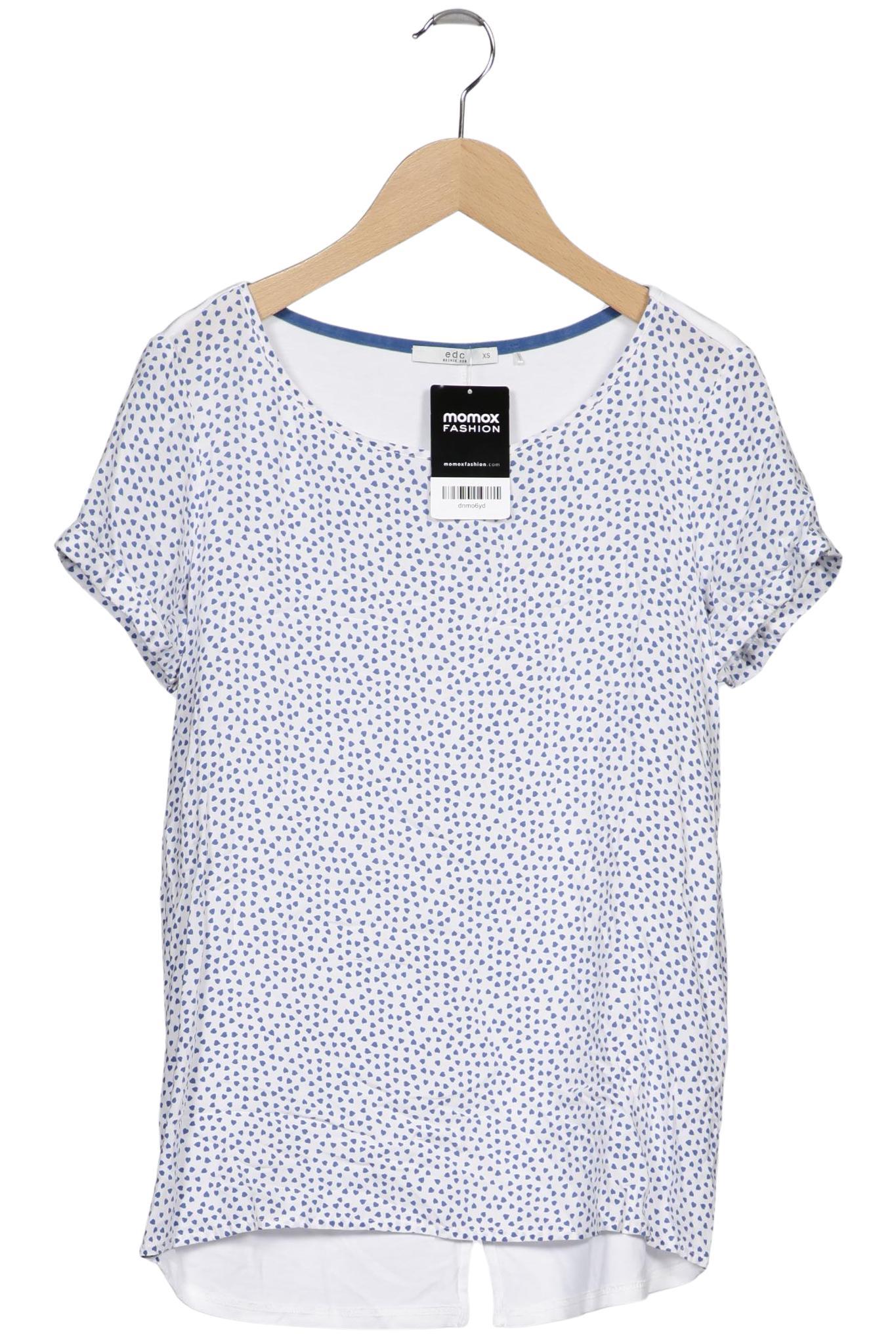 

edc by Esprit Damen T-Shirt, weiß, Gr. 34
