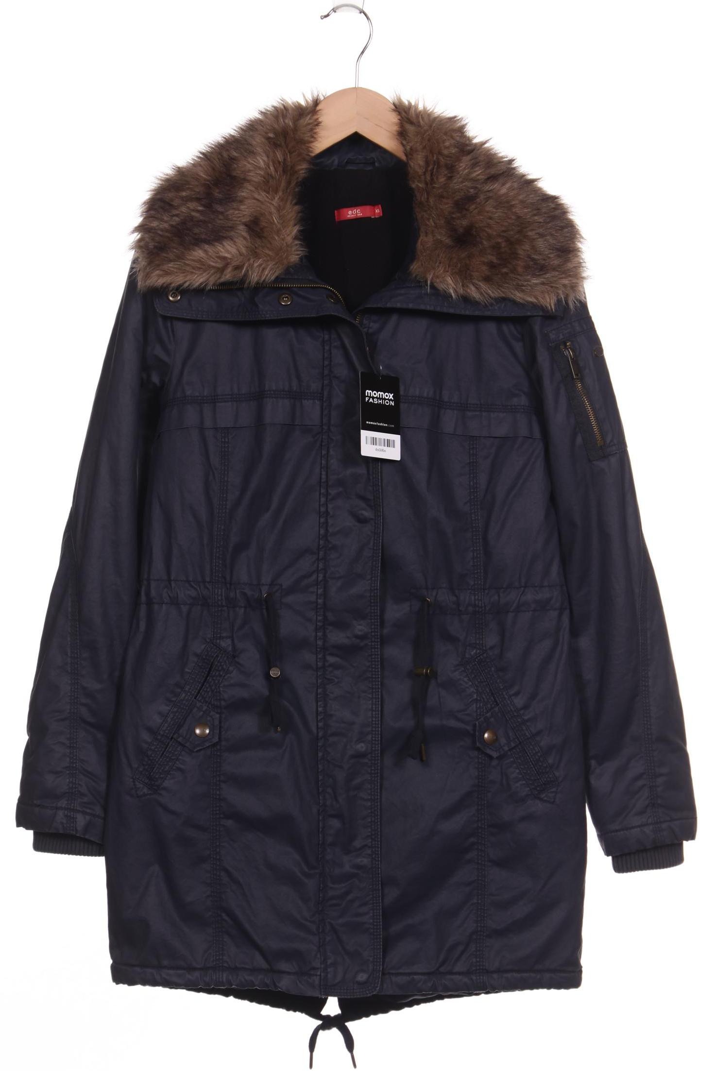 

edc by Esprit Damen Mantel, marineblau, Gr. 34