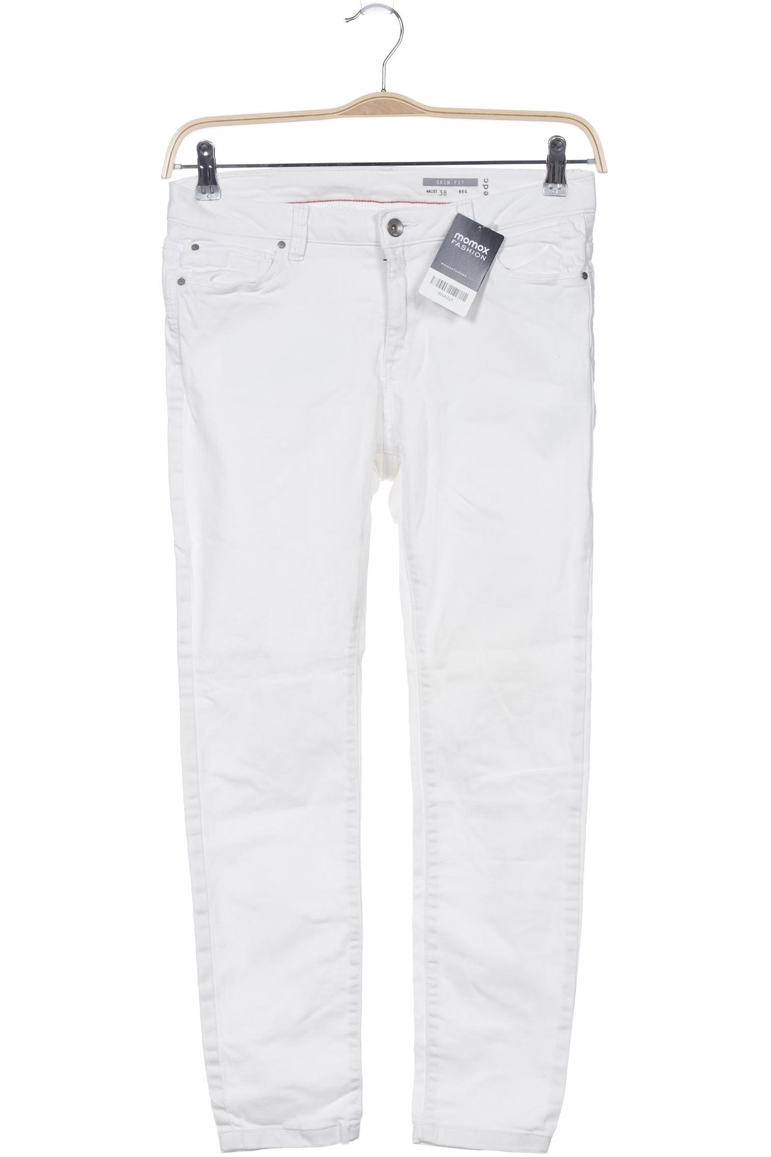 

edc by Esprit Damen Stoffhose, weiß, Gr. 38