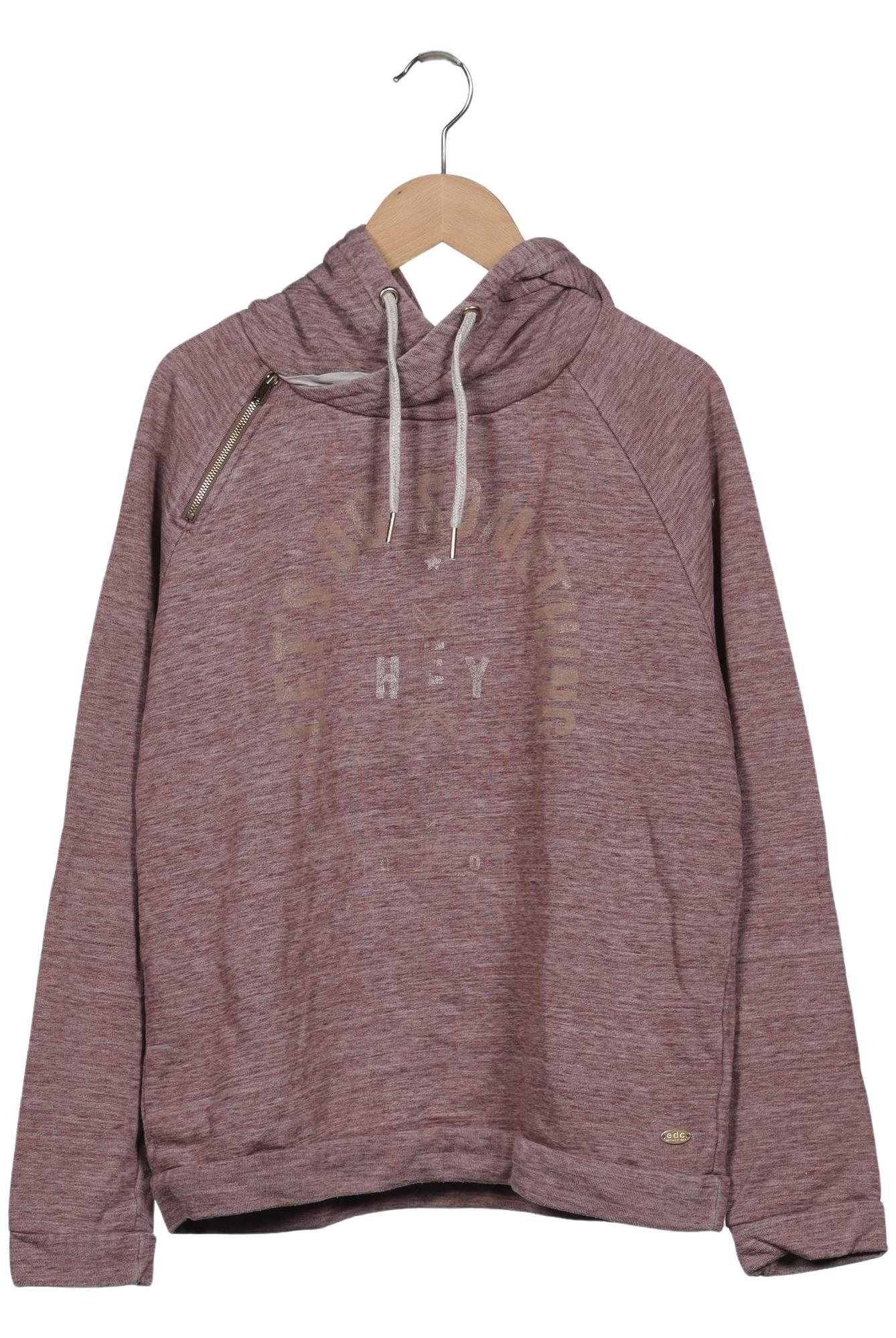 

edc by Esprit Damen Kapuzenpullover, bordeaux, Gr. 38