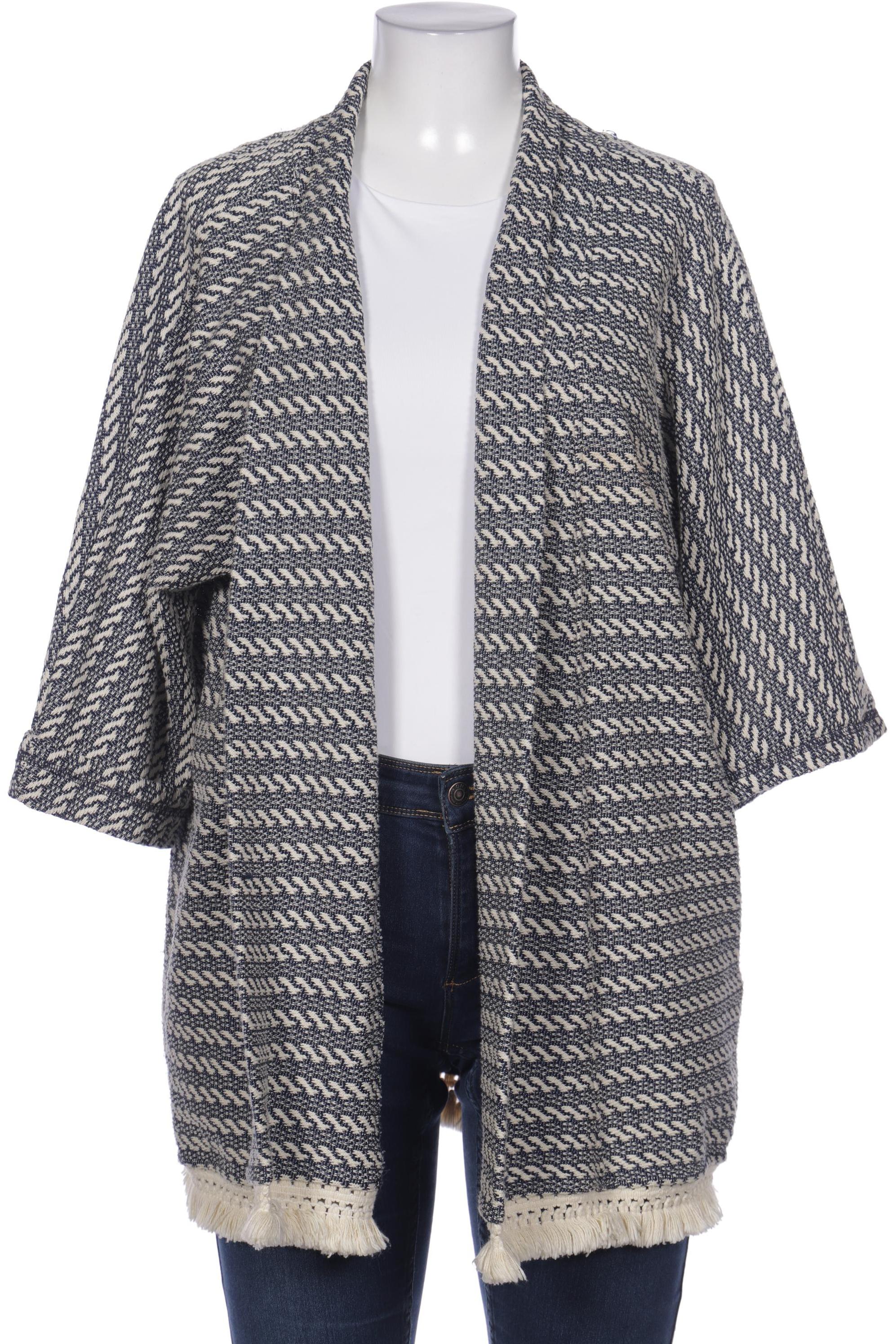 

edc by Esprit Damen Strickjacke, blau, Gr. 38