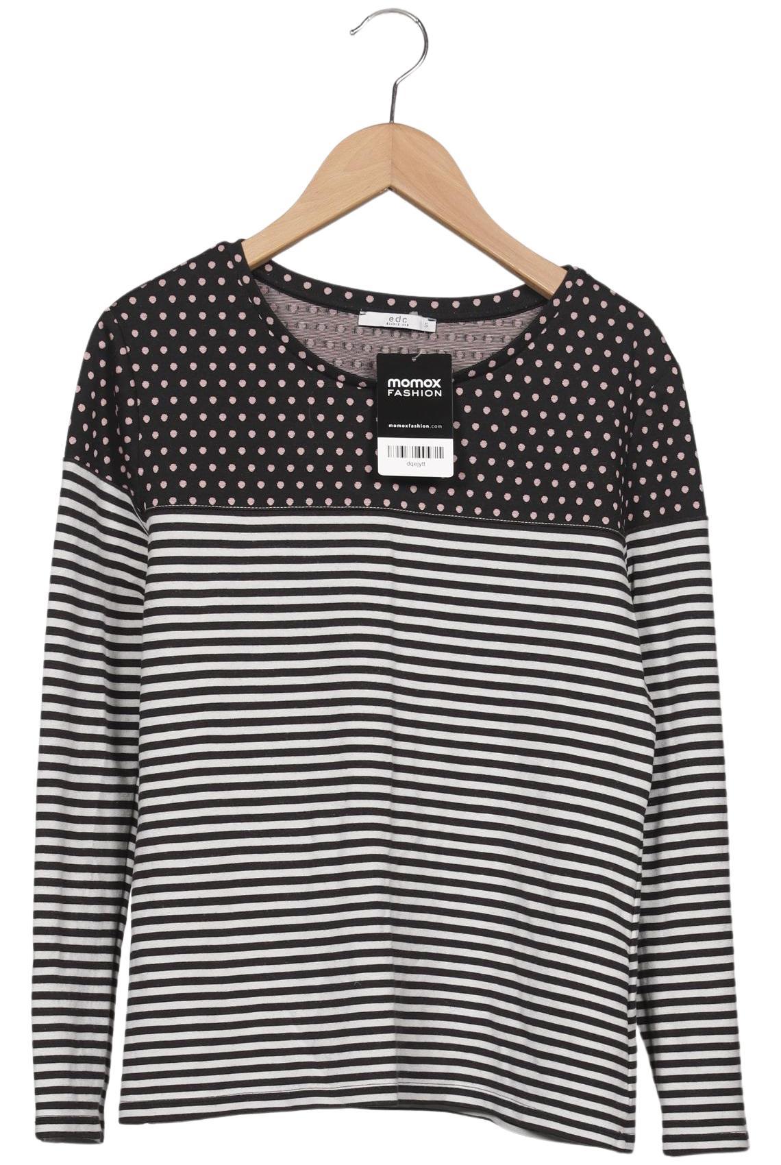 

edc by Esprit Damen Langarmshirt, mehrfarbig, Gr. 36