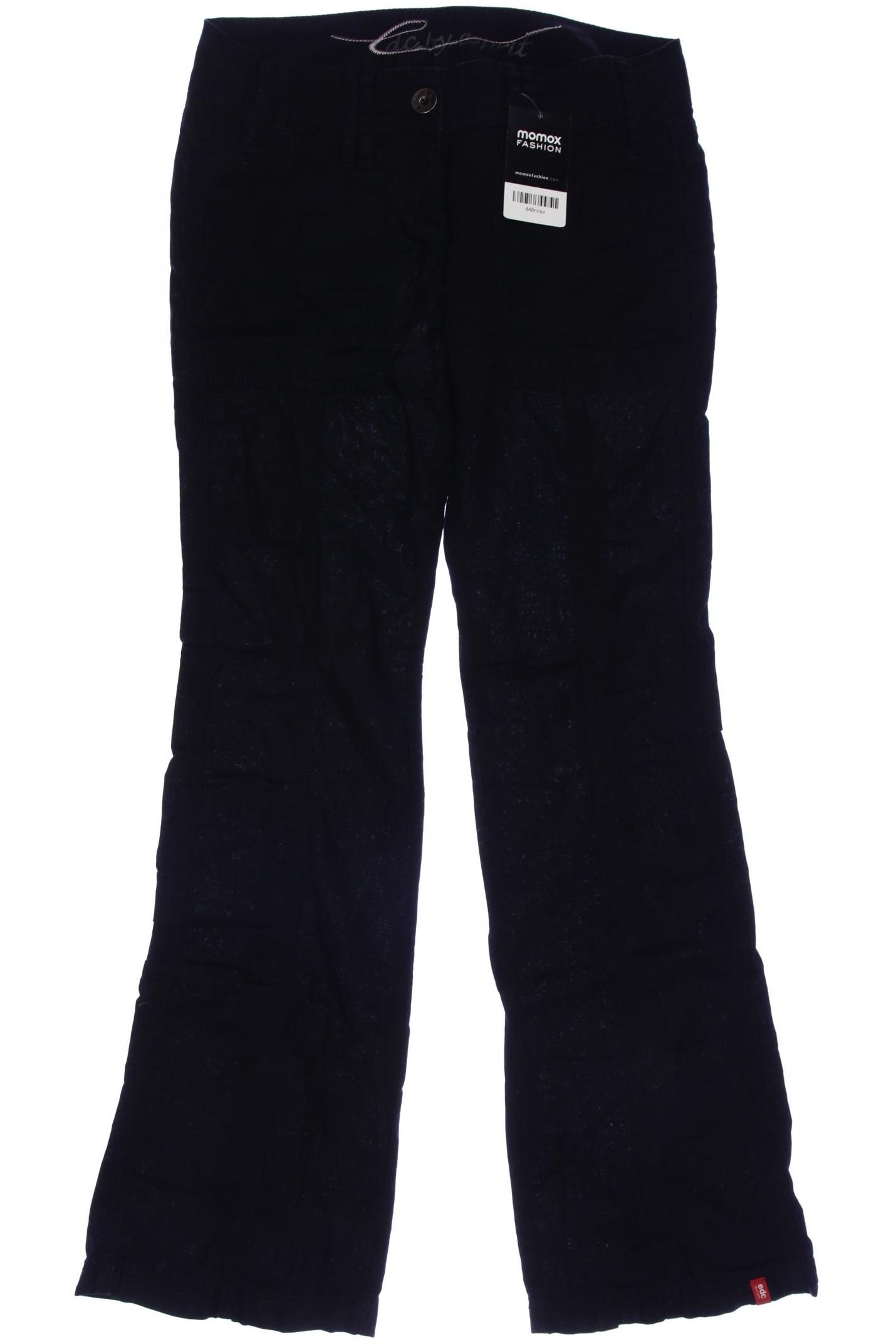 

edc by Esprit Damen Stoffhose, schwarz, Gr. 30