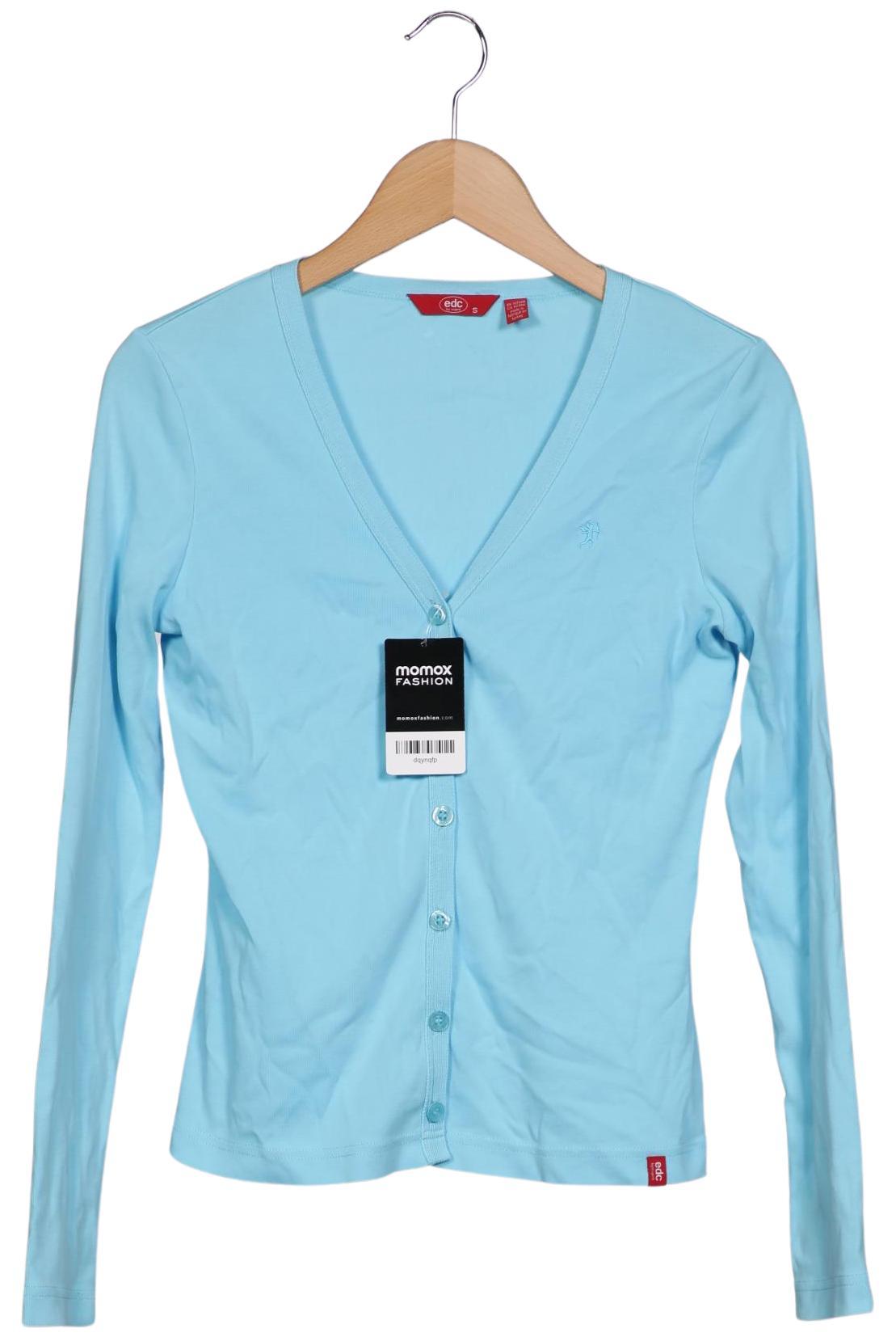 

edc by Esprit Damen Strickjacke, hellblau, Gr. 36