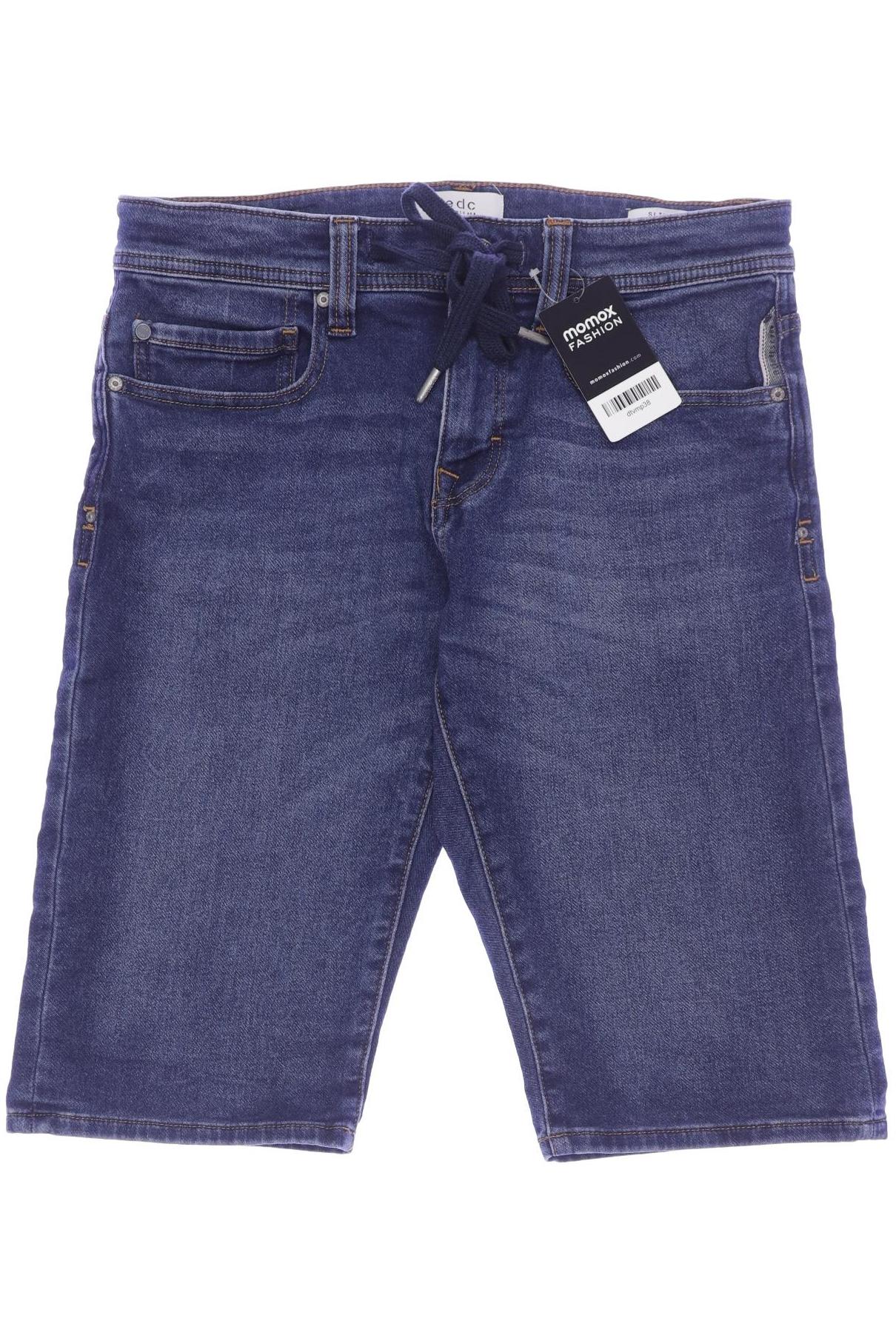 

edc by Esprit Herren Shorts, blau, Gr. 29