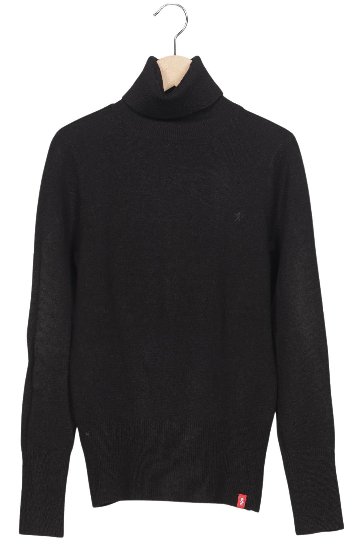 

edc by Esprit Damen Pullover, schwarz, Gr. 34