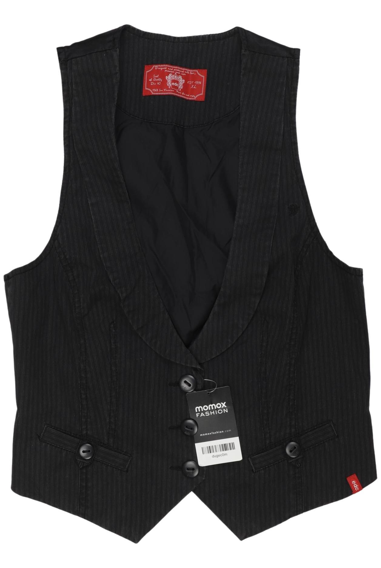 

edc by Esprit Damen Weste, schwarz, Gr. 44