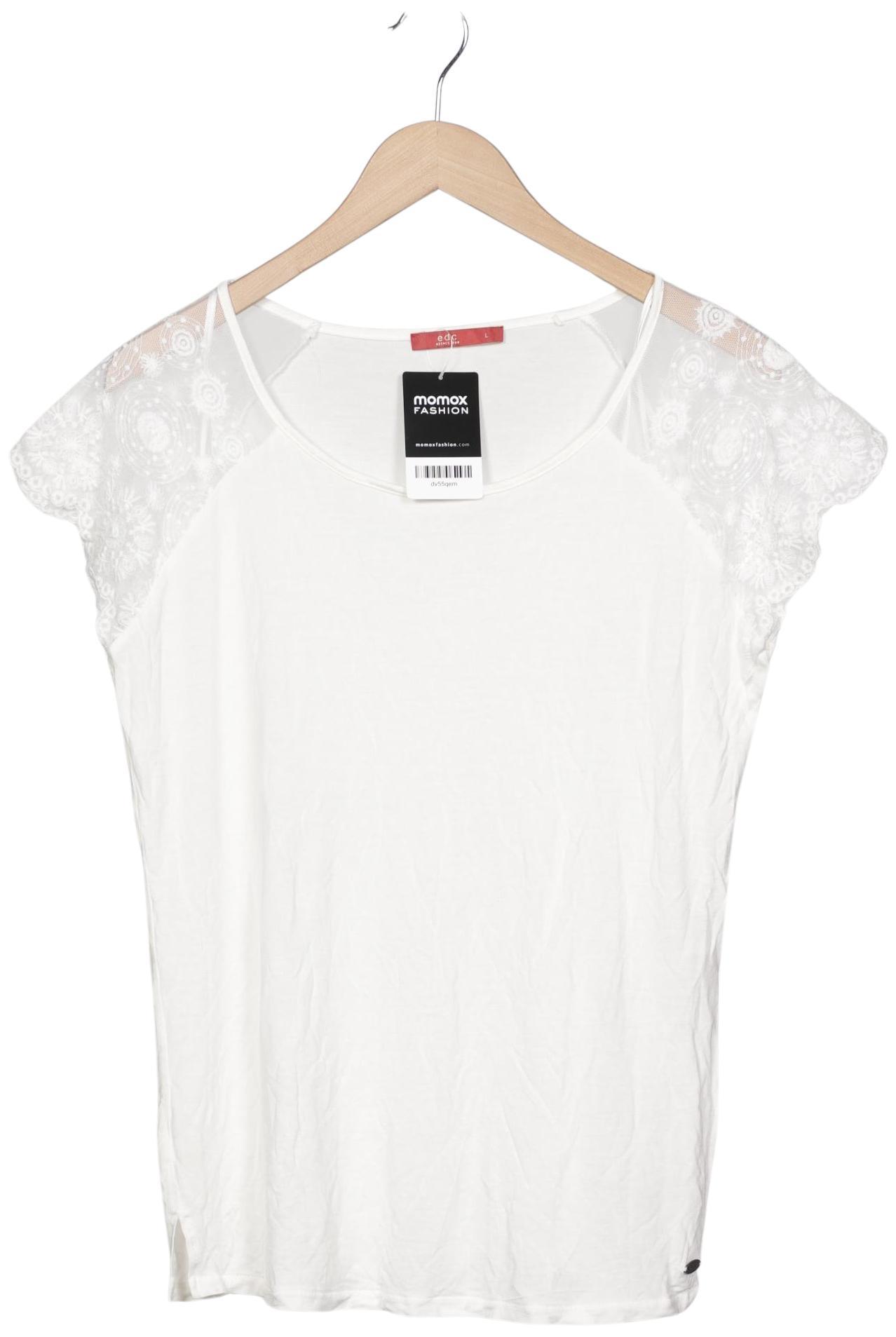 

edc by Esprit Damen T-Shirt, weiß, Gr. 42