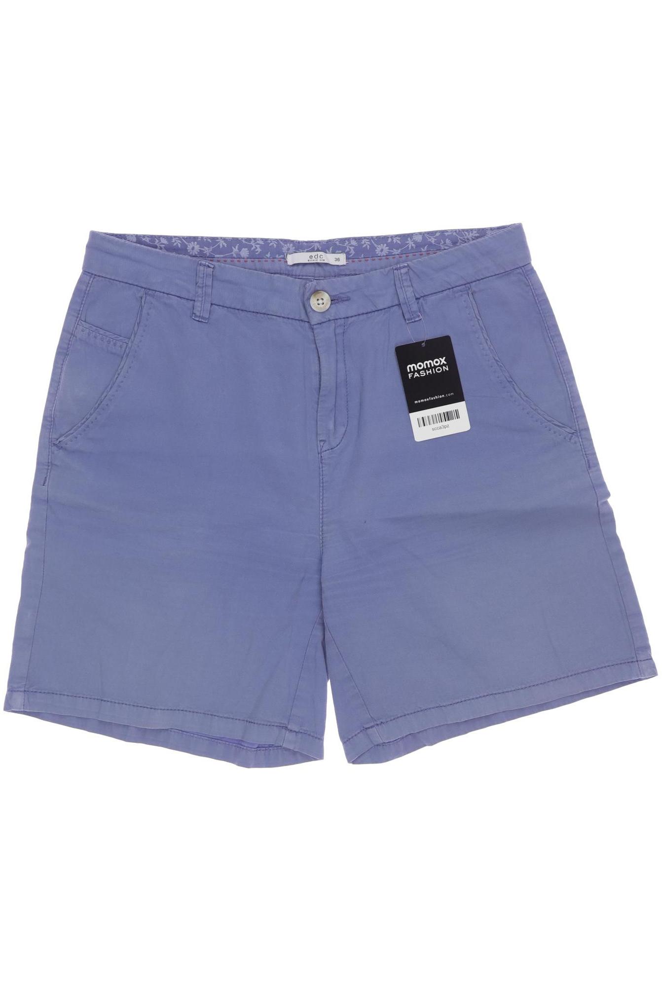

edc by Esprit Damen Shorts, blau, Gr. 36