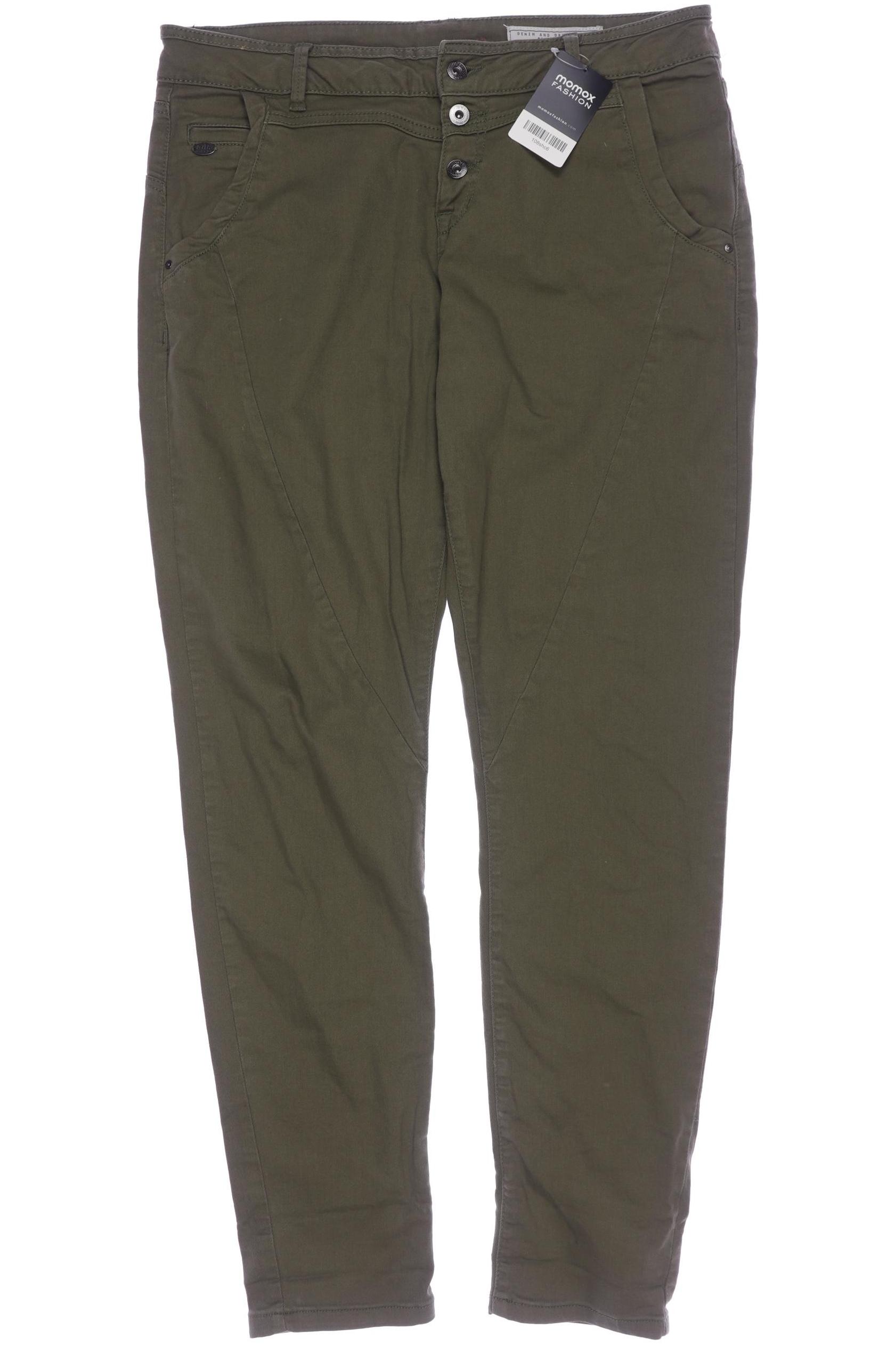

edc by Esprit Damen Stoffhose, grün, Gr. 42