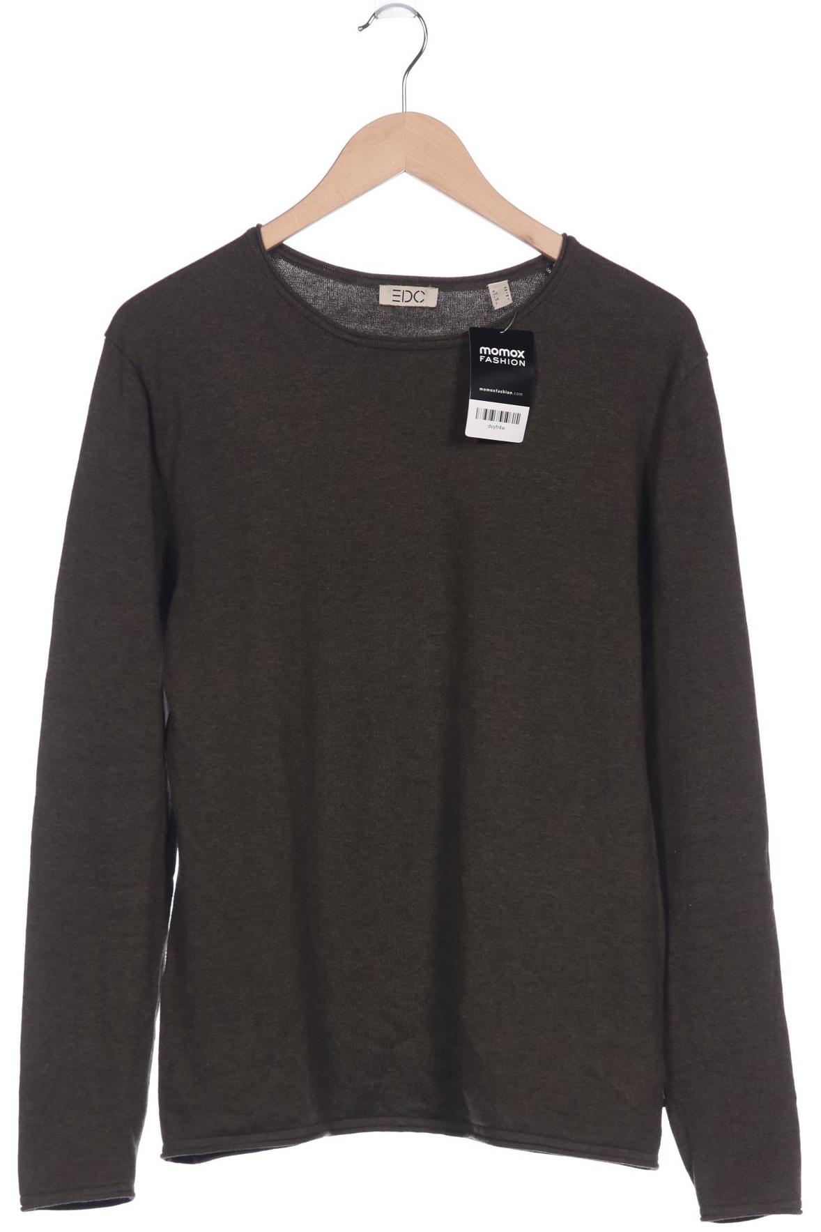 

edc by Esprit Herren Pullover, grün, Gr. 48