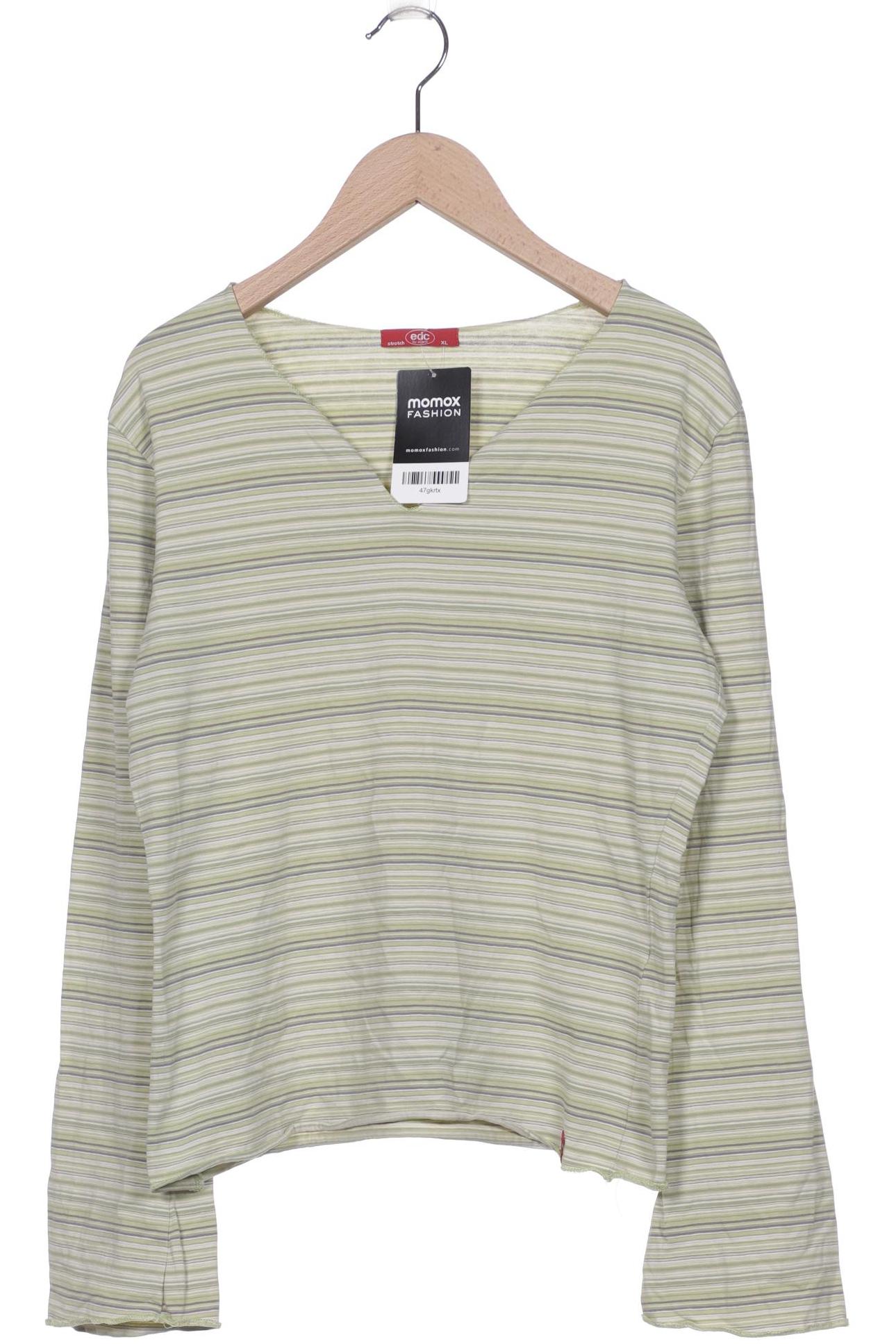 

edc by Esprit Damen Langarmshirt, grün
