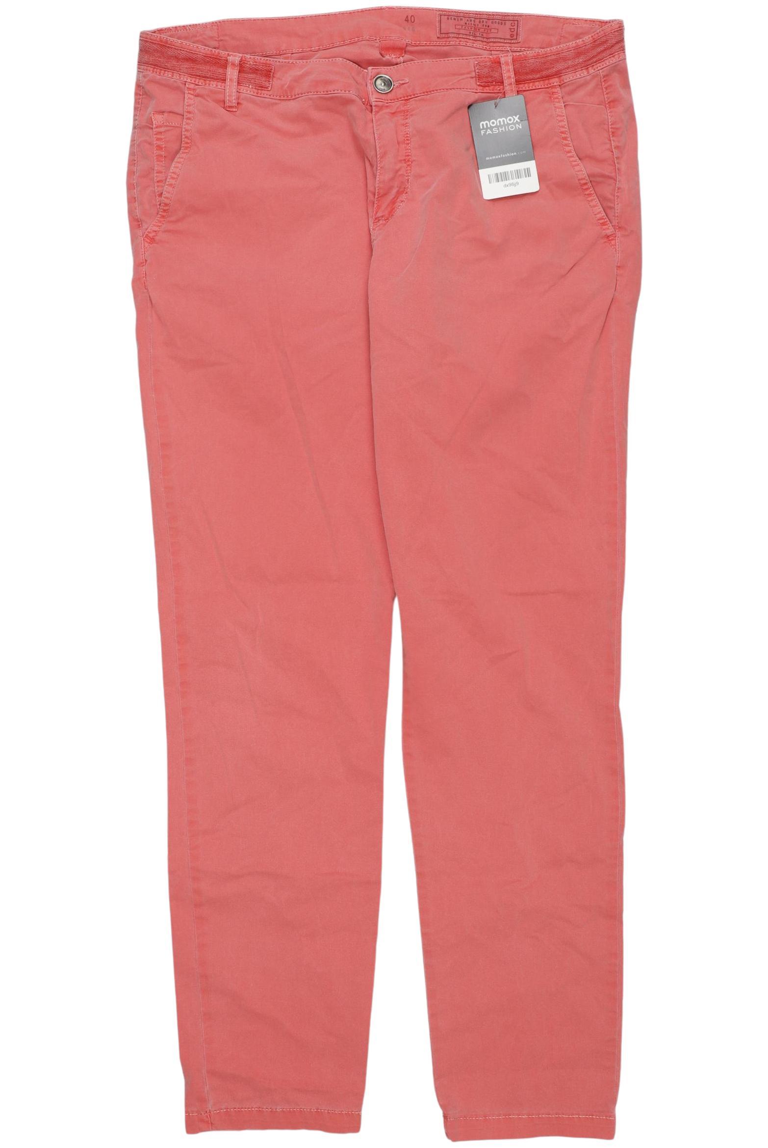 

edc by Esprit Damen Stoffhose, rot, Gr. 40