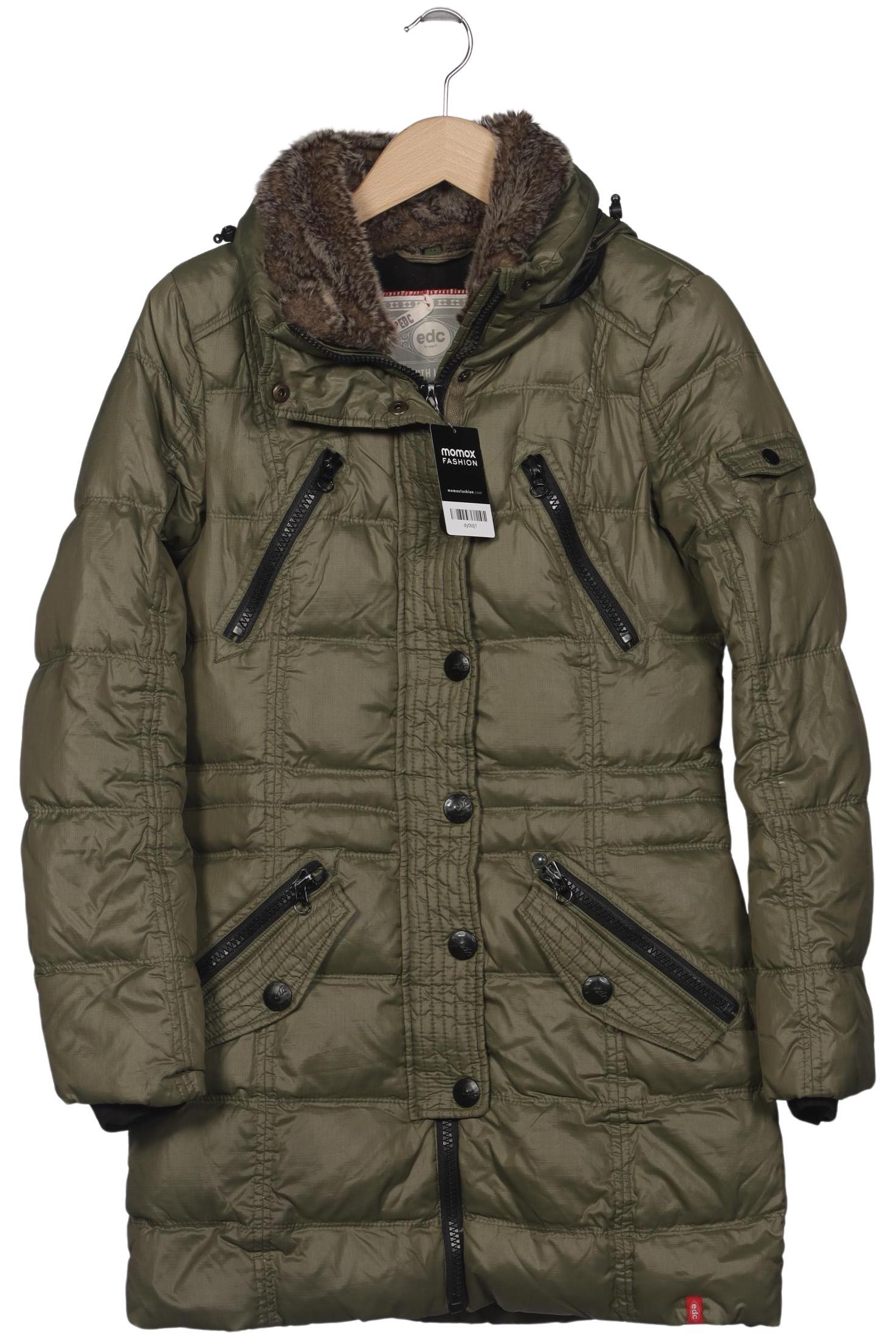

edc by Esprit Damen Mantel, grün, Gr. 36